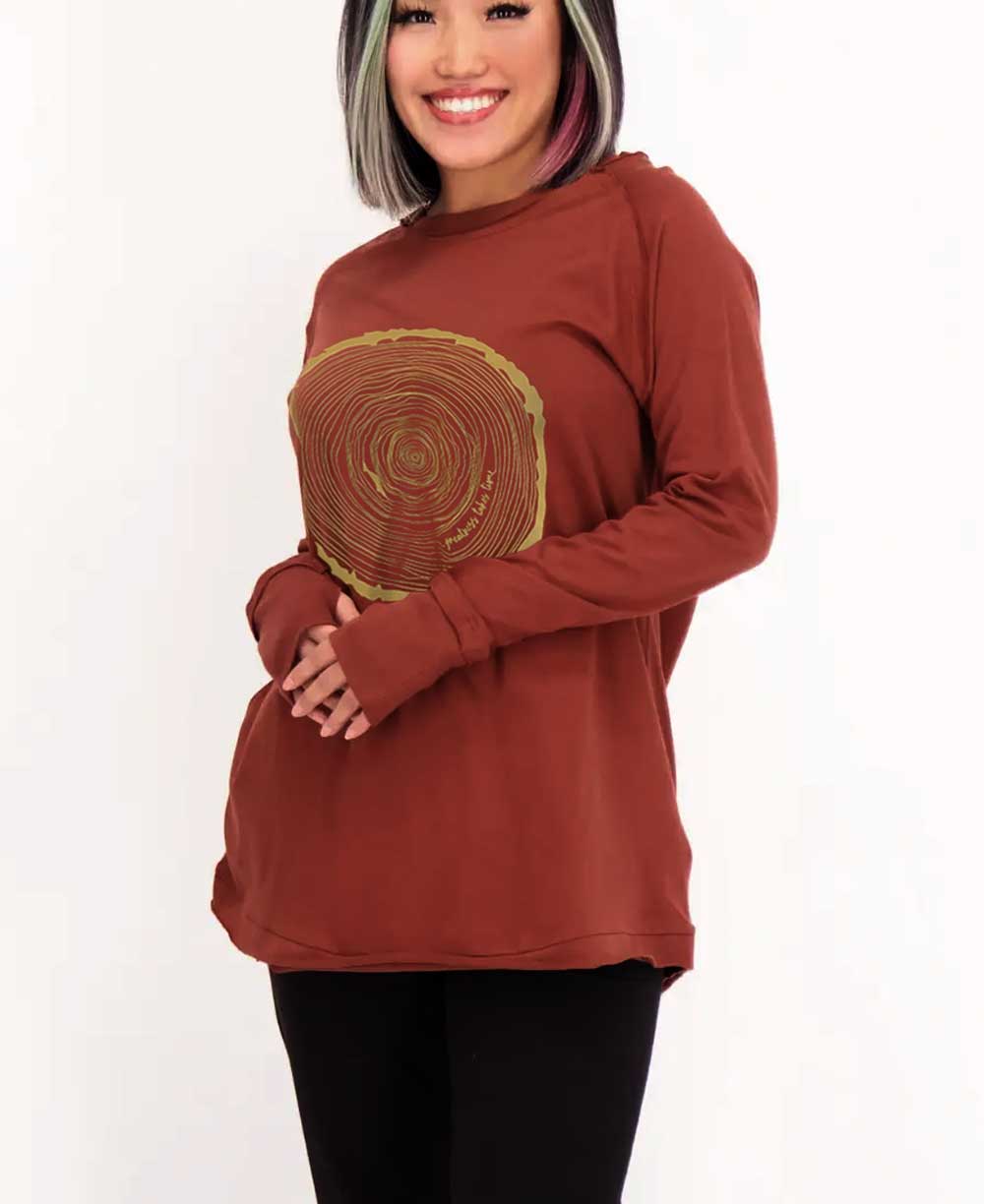 Fair Trade Organic Cotton Greatness Takes Time Long Sleeve Yoga Tunic Tee、mySite、topwebapps