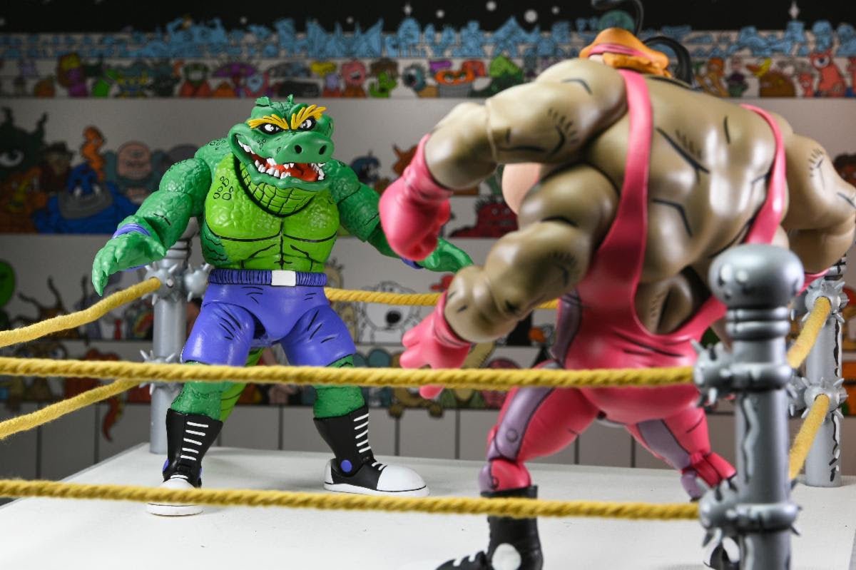 NECA Teenage Mutant Ninja Turtles Stump Wrestling Leatherhead (Archie Comics)、mySite、hgirdovlk
