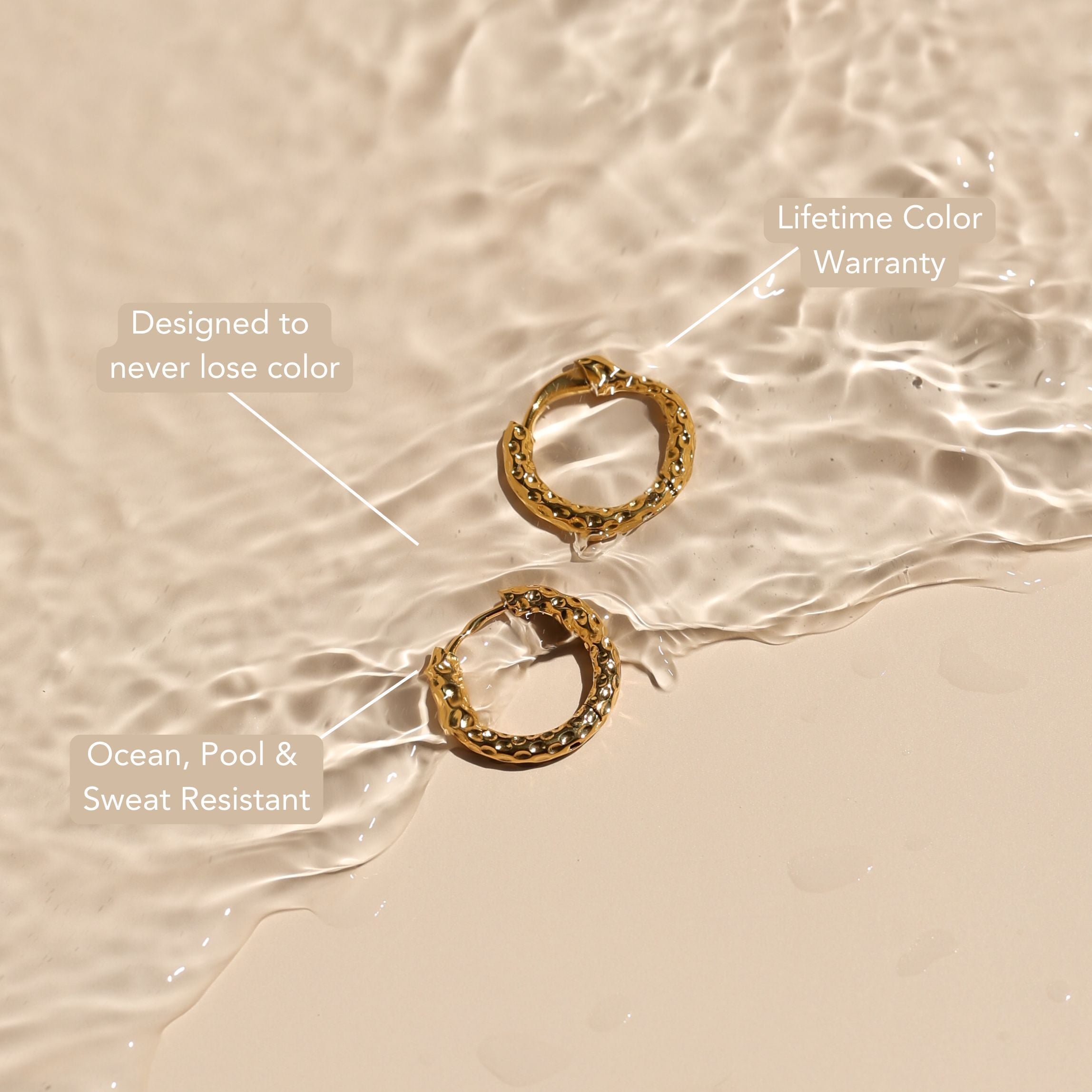 Hammered Hoops Earrings、mySite、hinf8tx79