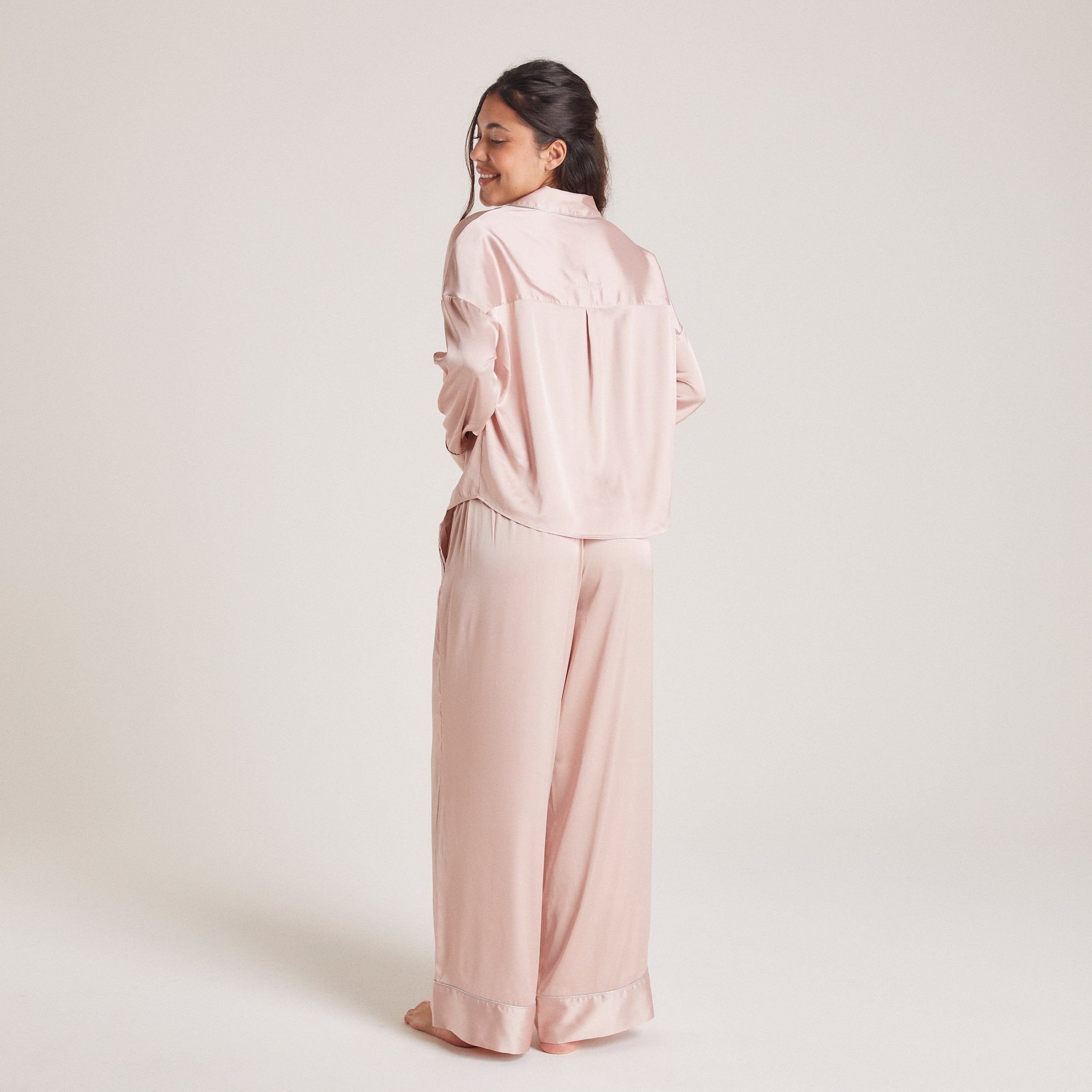 Sparkle Satin Pyjama Bottoms - Blush、mySite、bengalsvssteelers