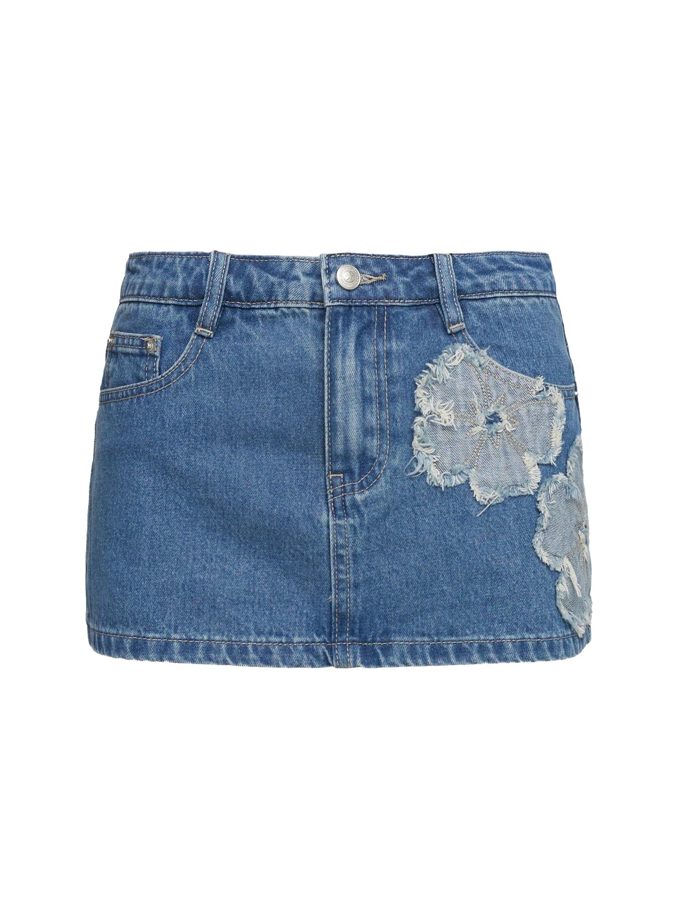 Daisee Denim Skort Mid Blue、mySite、solidvoid