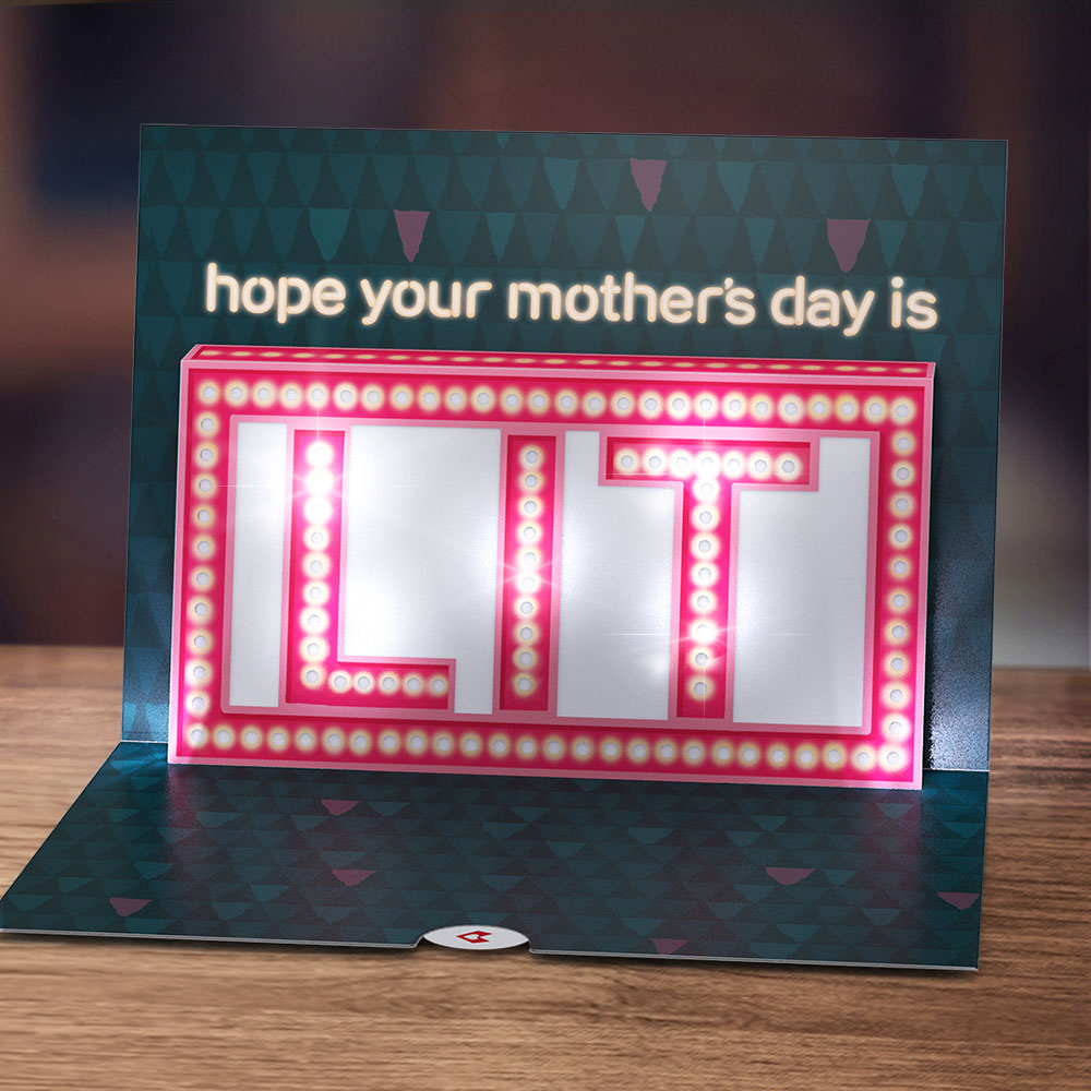 Hope Your Mother's Day Is Lit Light-Up Pop-Up Card、mySite、solidvoid