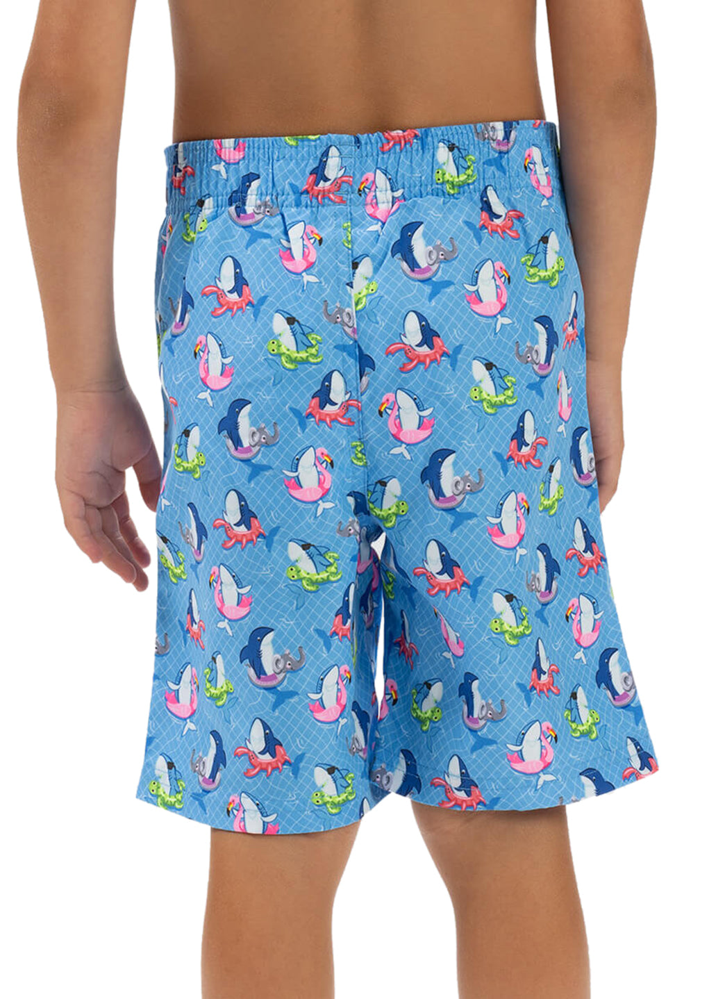 Dolfin Boys' Fin Floats Print Swim Trunks (Toddler, Little Kid)、mySite、noshort