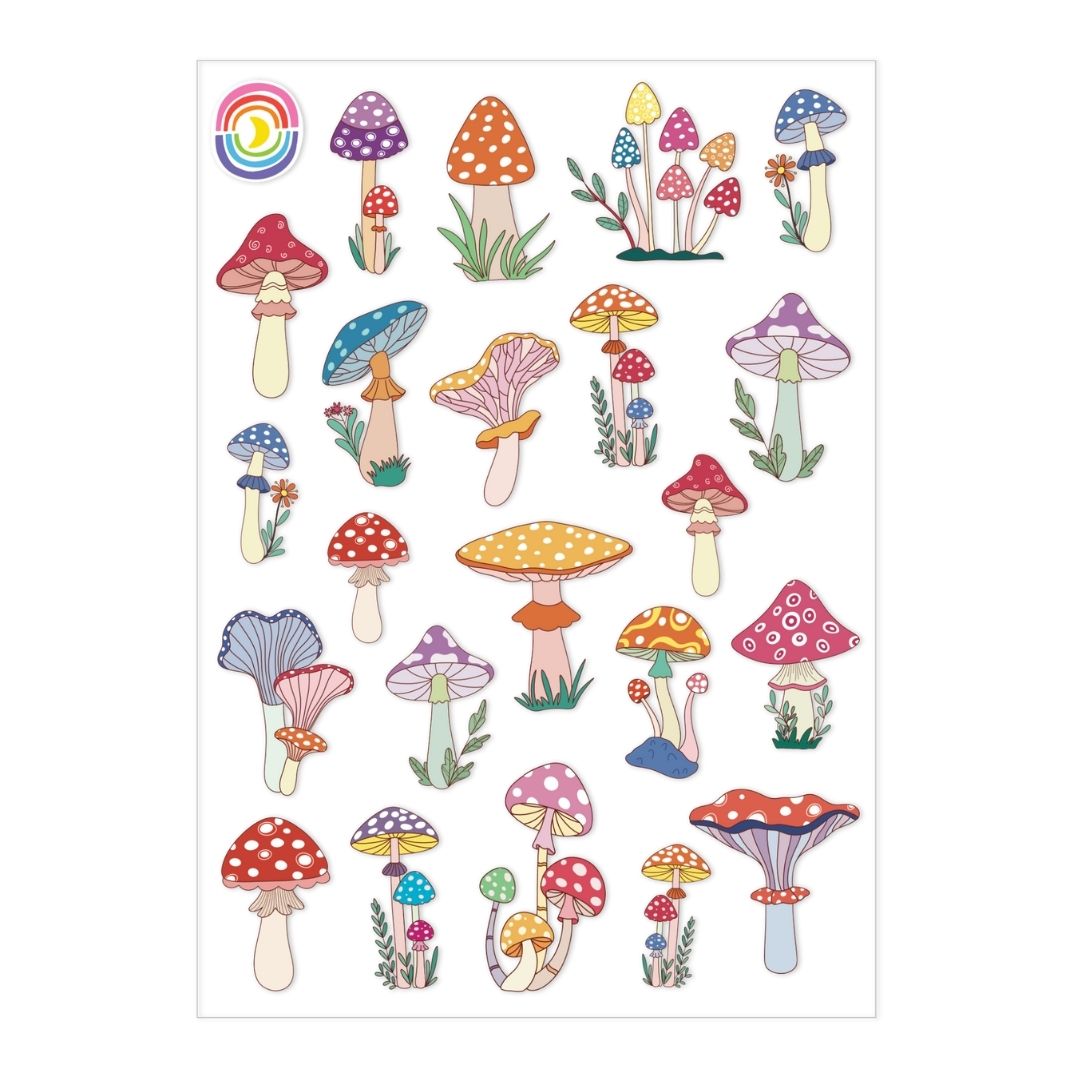  Shroom Bloom Hologram Sticker Sheet、mySite、ghnorth