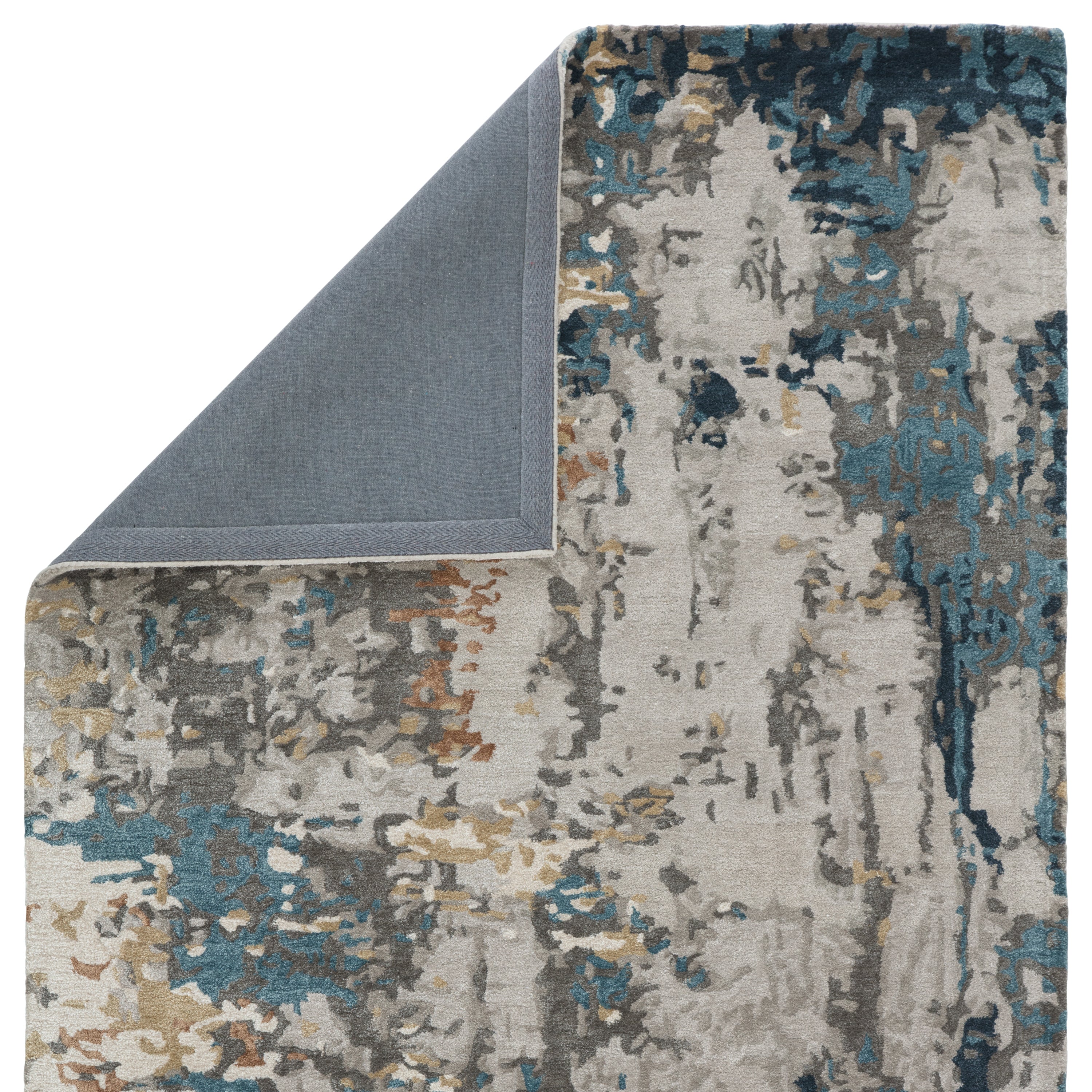 Segall Handmade Abstract Dark Blue Gray Area Rug、mySite、gigharbornorthrealestate