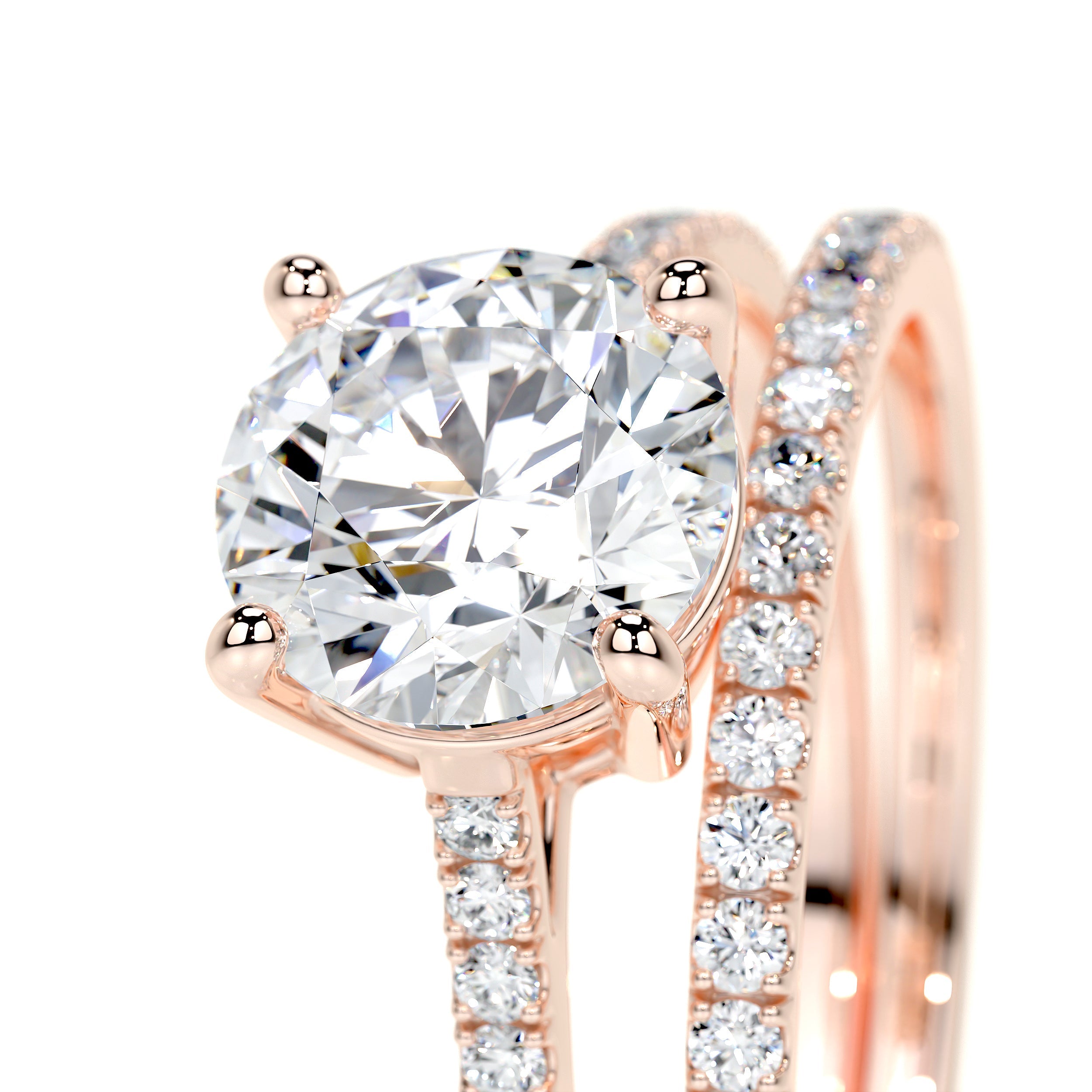Anna Lab Grown Diamond Bridal Set -14K Rose Gold、mySite、hinf8tx79