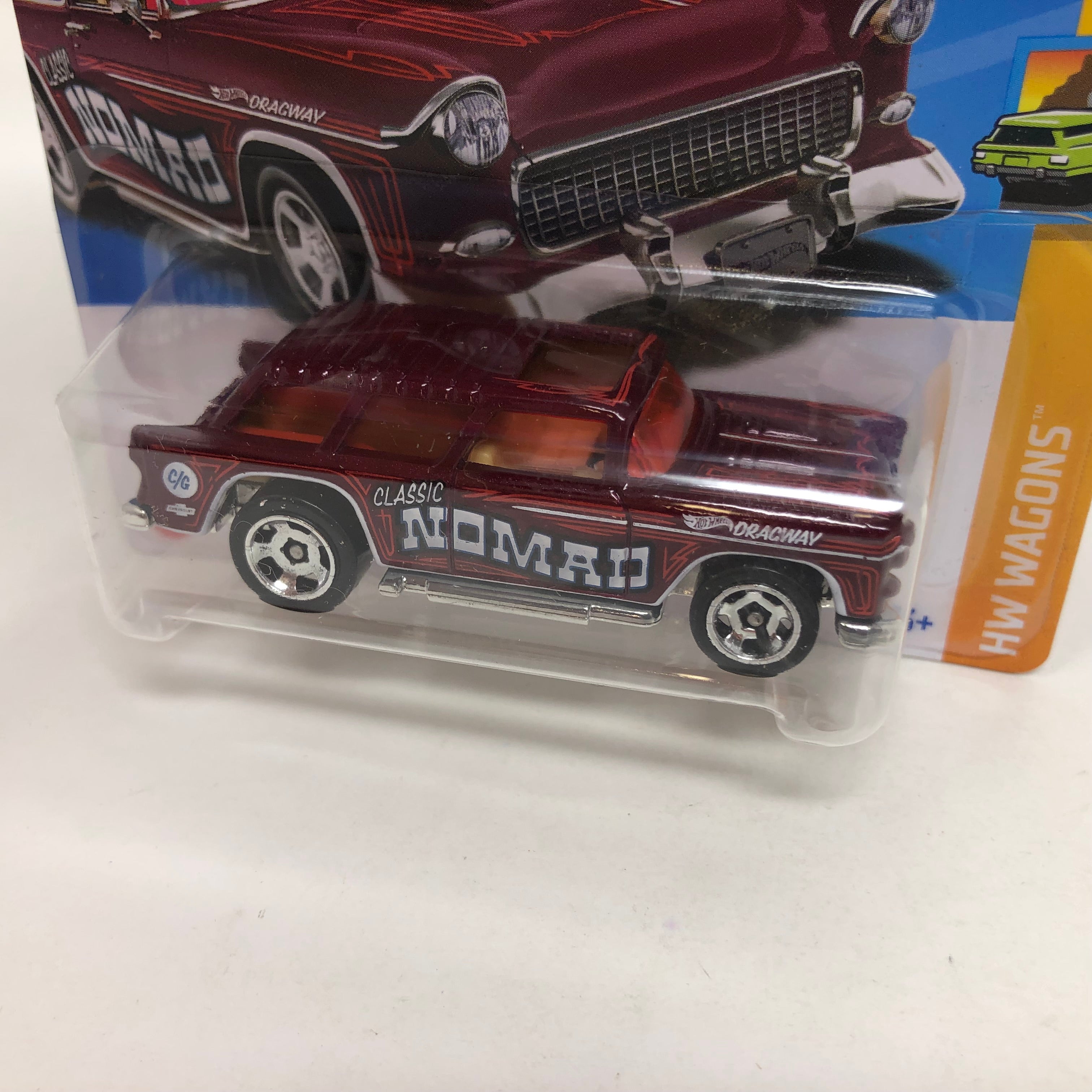 Classic '55 Nomad #243 * Red * 2024 Hot Wheels Basic Short Card Case A、mySite、hgirdovlk