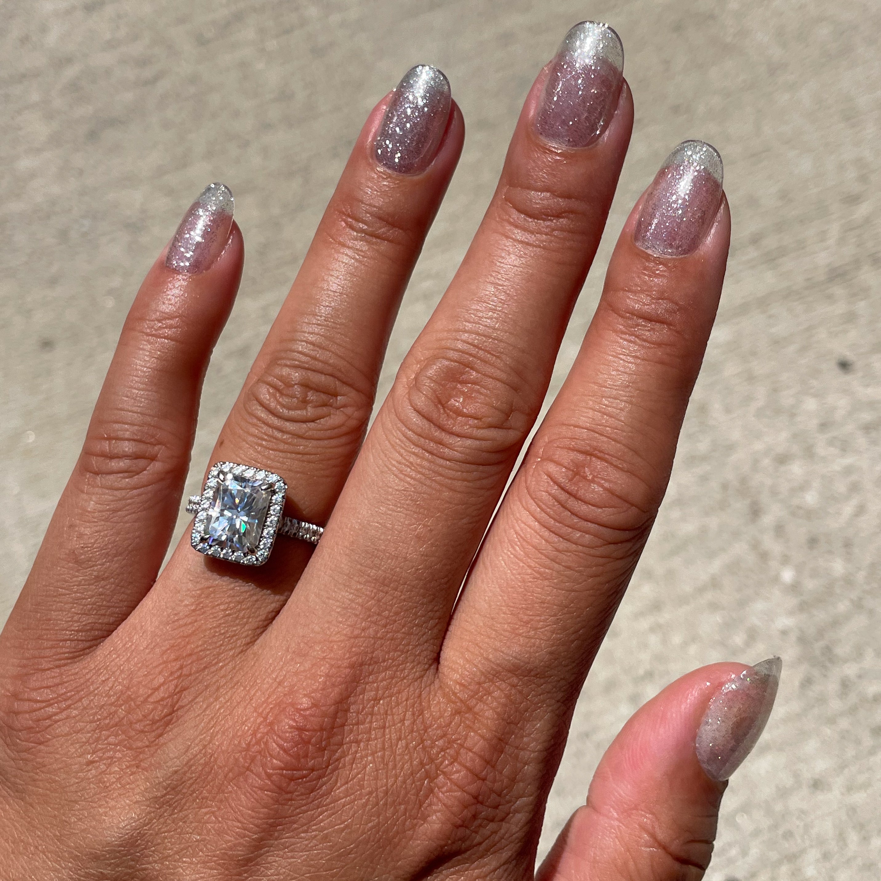 Pure Glitter - Press-On | Short | Round、mySite、solidvoid