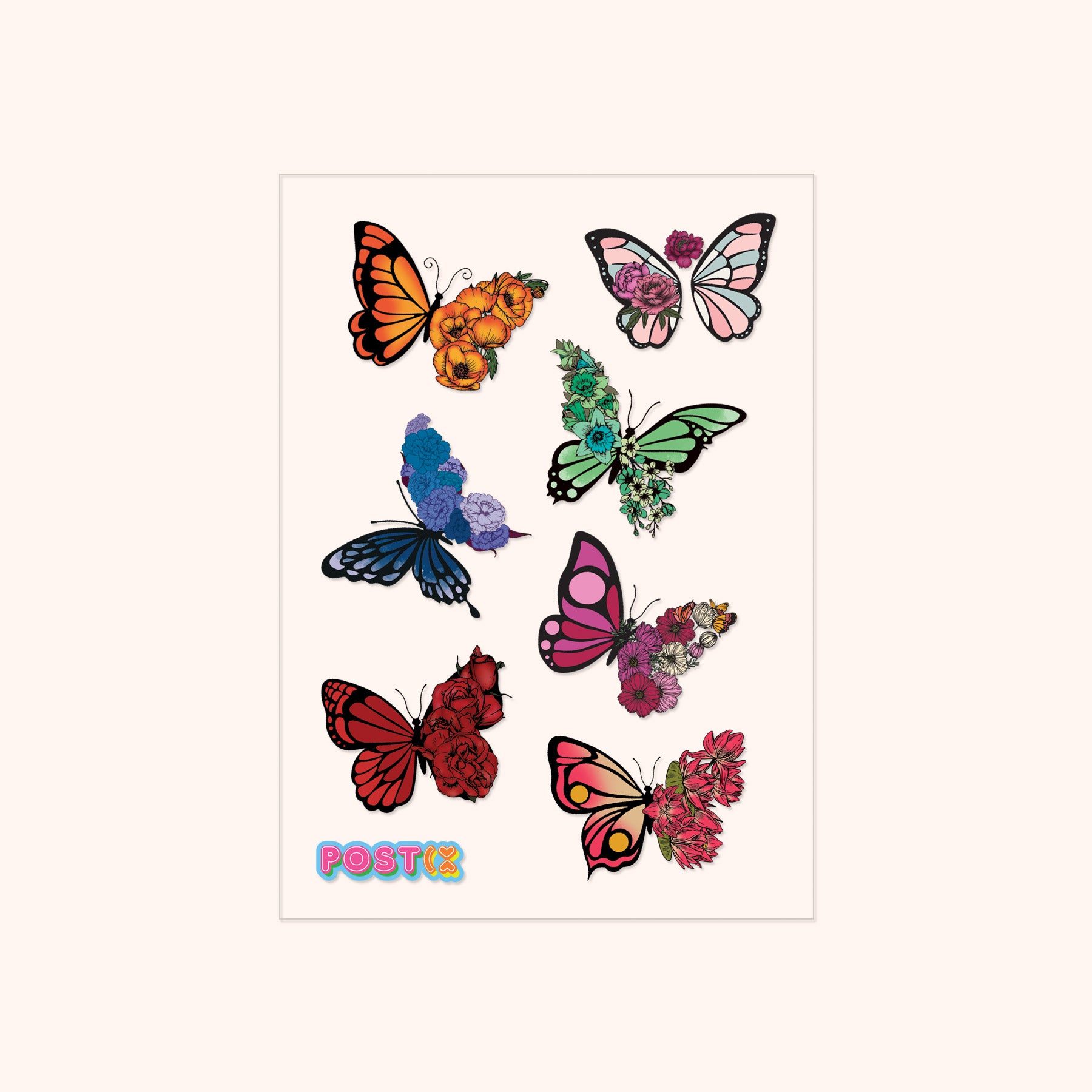  Magic Mariposa A6 Transparent Sticker Sheet、mySite、ghnorth