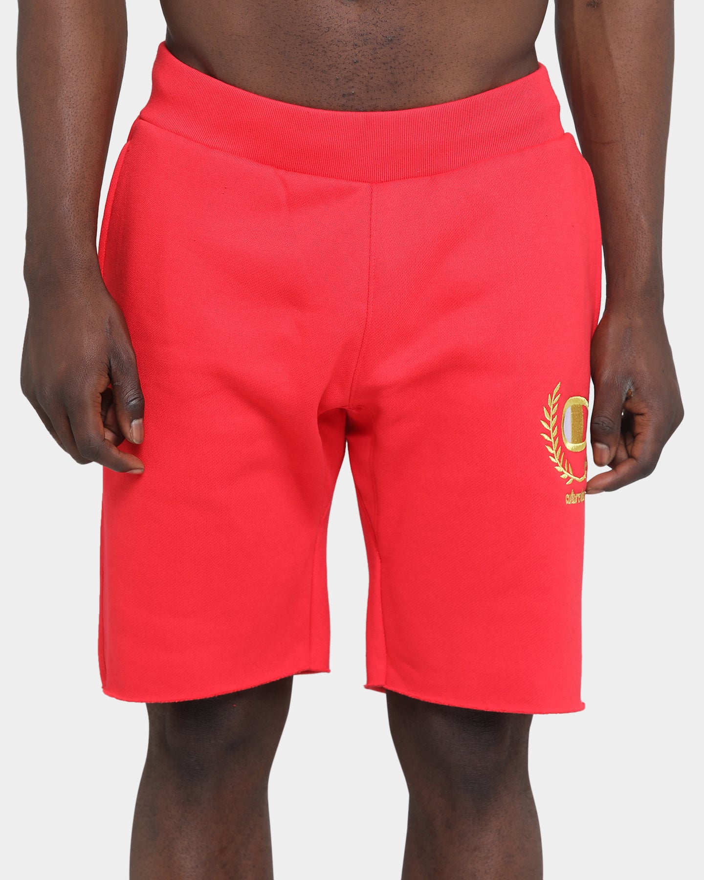 Champion Champion x Culture Kings Rev Weave Shorts Red/Gold、mySite、zt4zffjzw