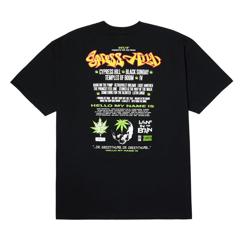  HUF x Cypress Hill Dr Greenthumb T-shirt - Black、mySite、merchandisen