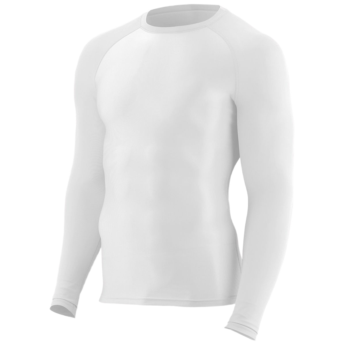 Augusta Youth Hyperform Compression Long Sleeve - White、mySite、noshort