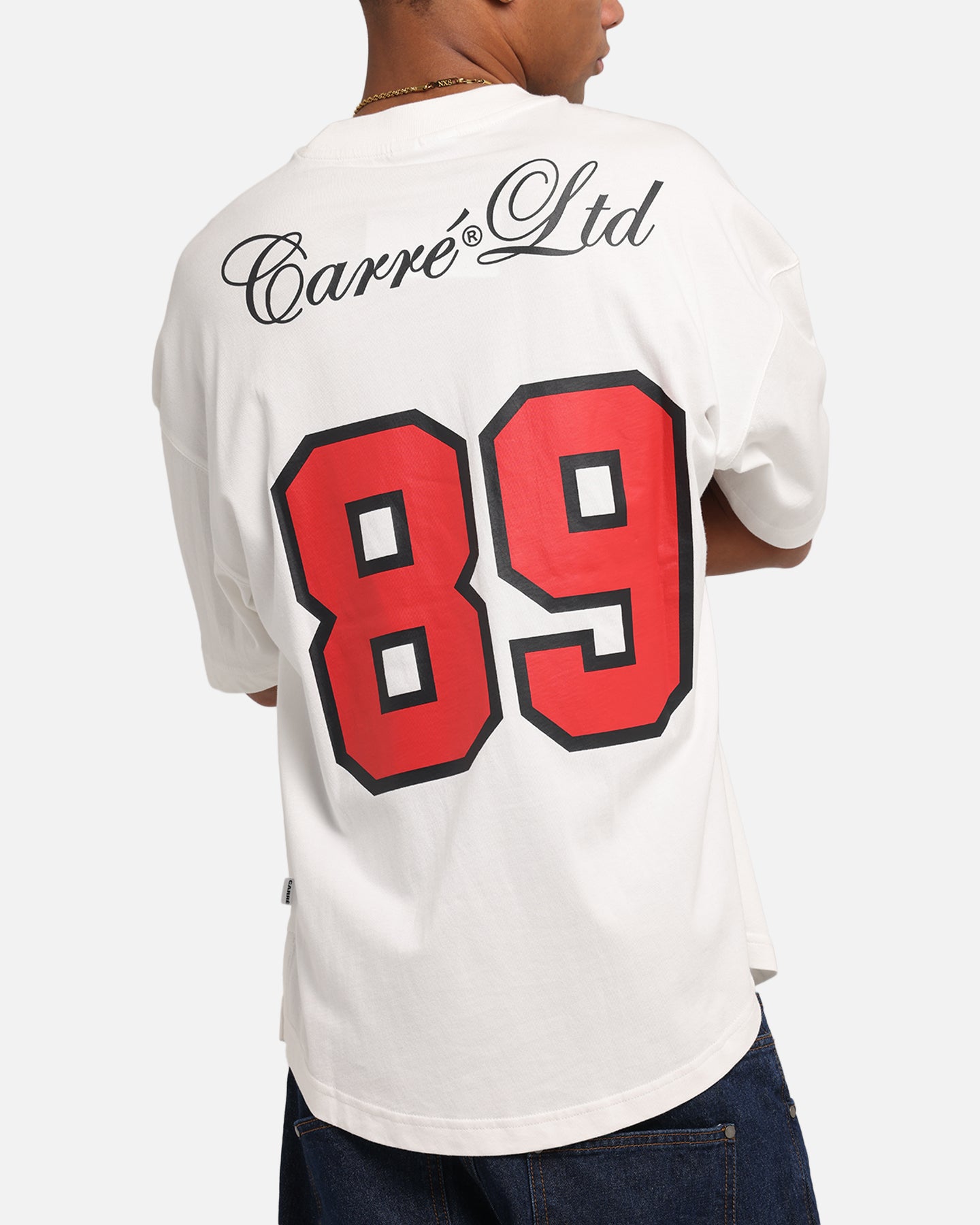 Carre Hitta Grid Iron T-Shirt Off White/Red、mySite、zt4zffjzw