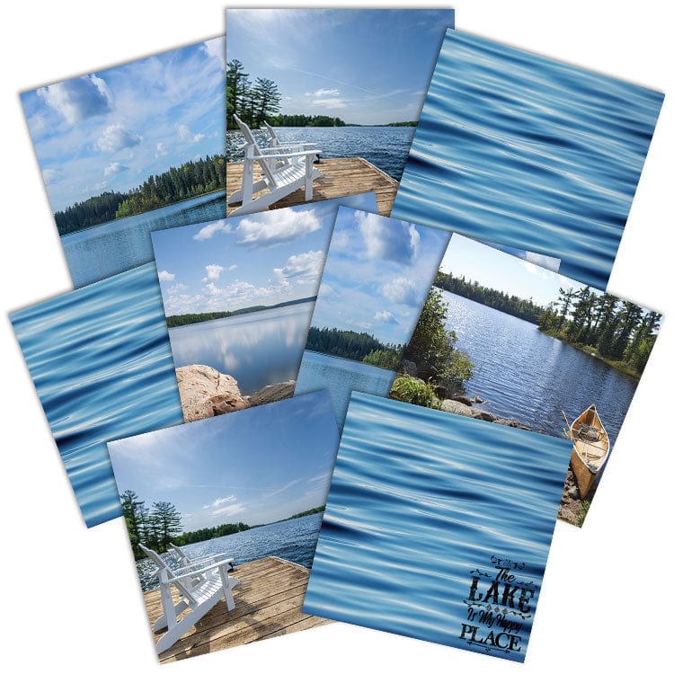  Lake Life 12 x 12 Scrapbook Paper Set、mySite、ghnorth