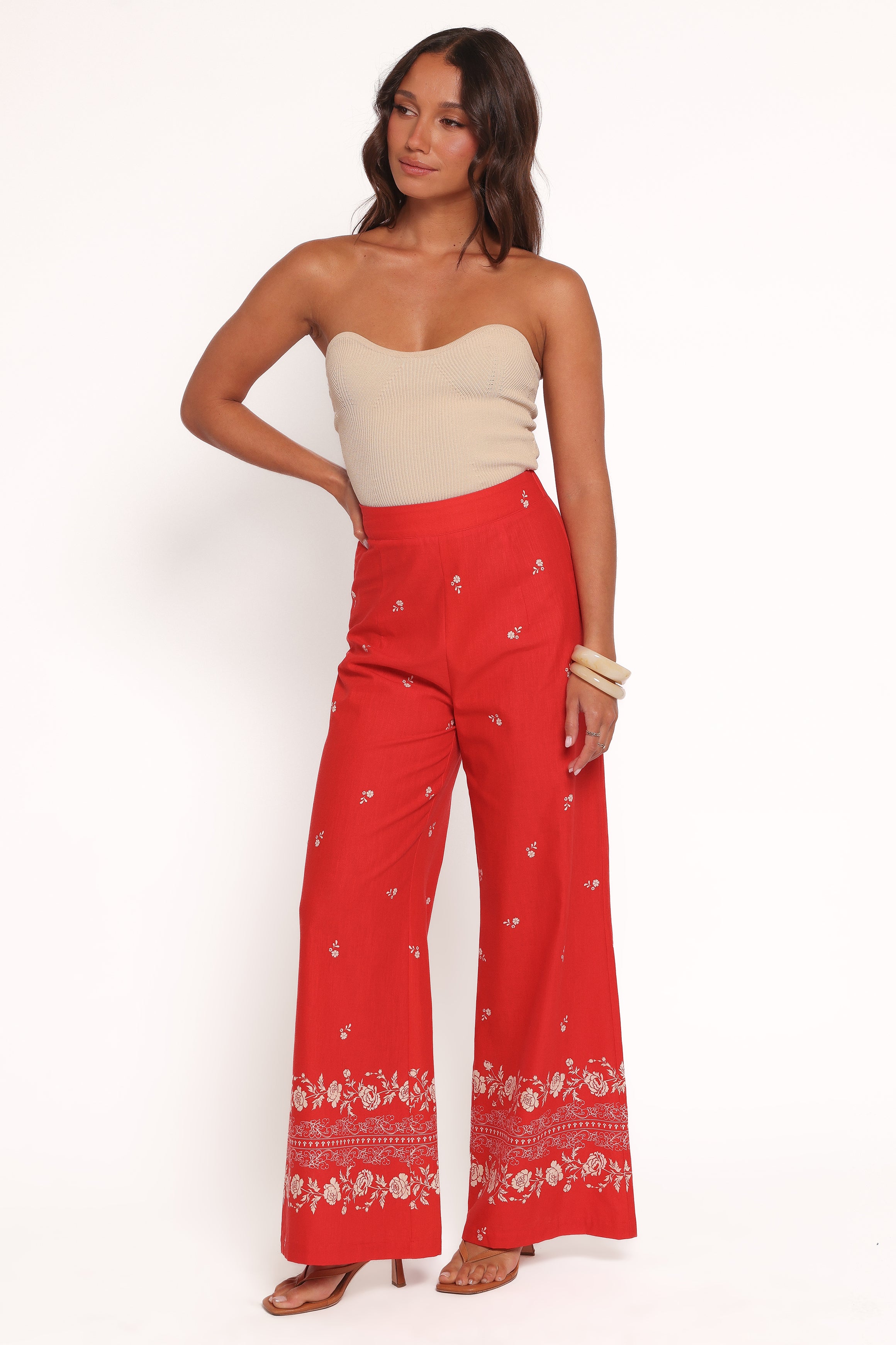  Ilara Pant - Red Floral、mySite、sugarbowlscore
