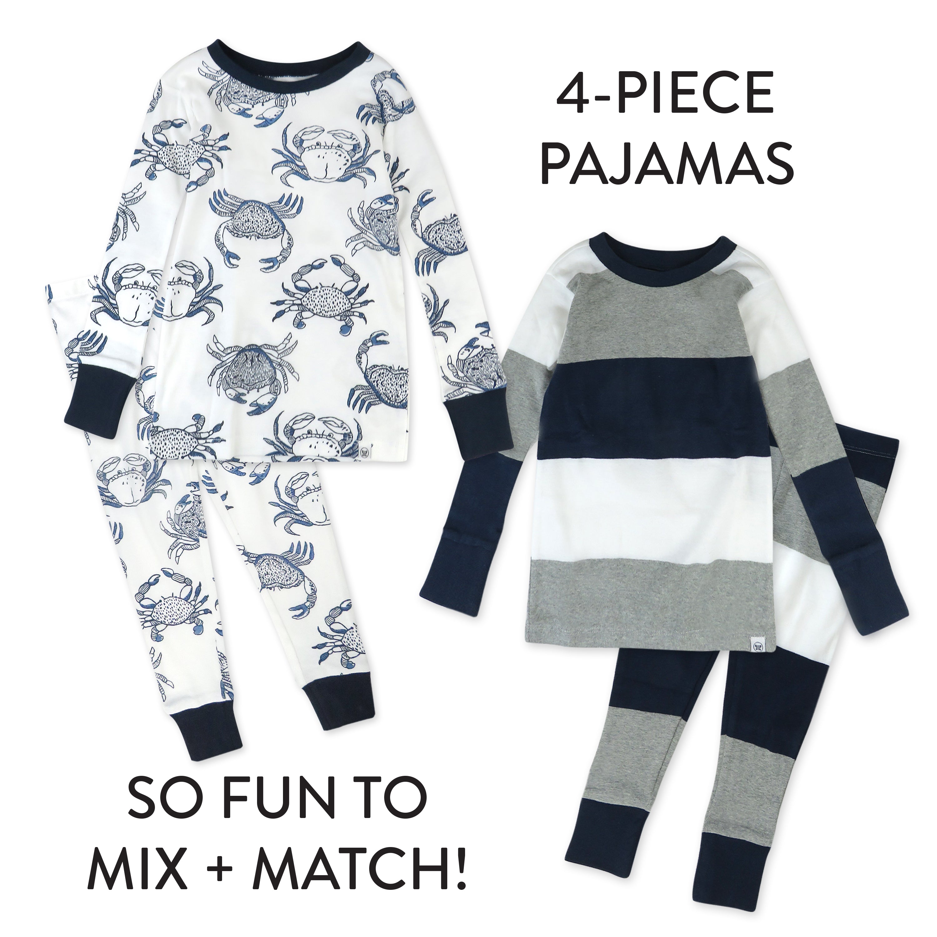  4-Piece Long Sleeve PJ Set、mySite、layawaytickets