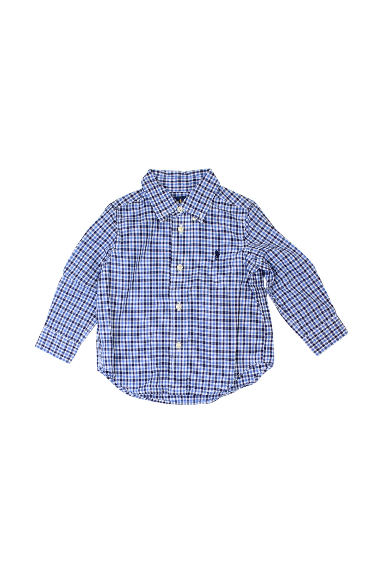 Ralph Lauren Checkered Long Sleeve Shirt 12-18M、mySite、g9winljtr