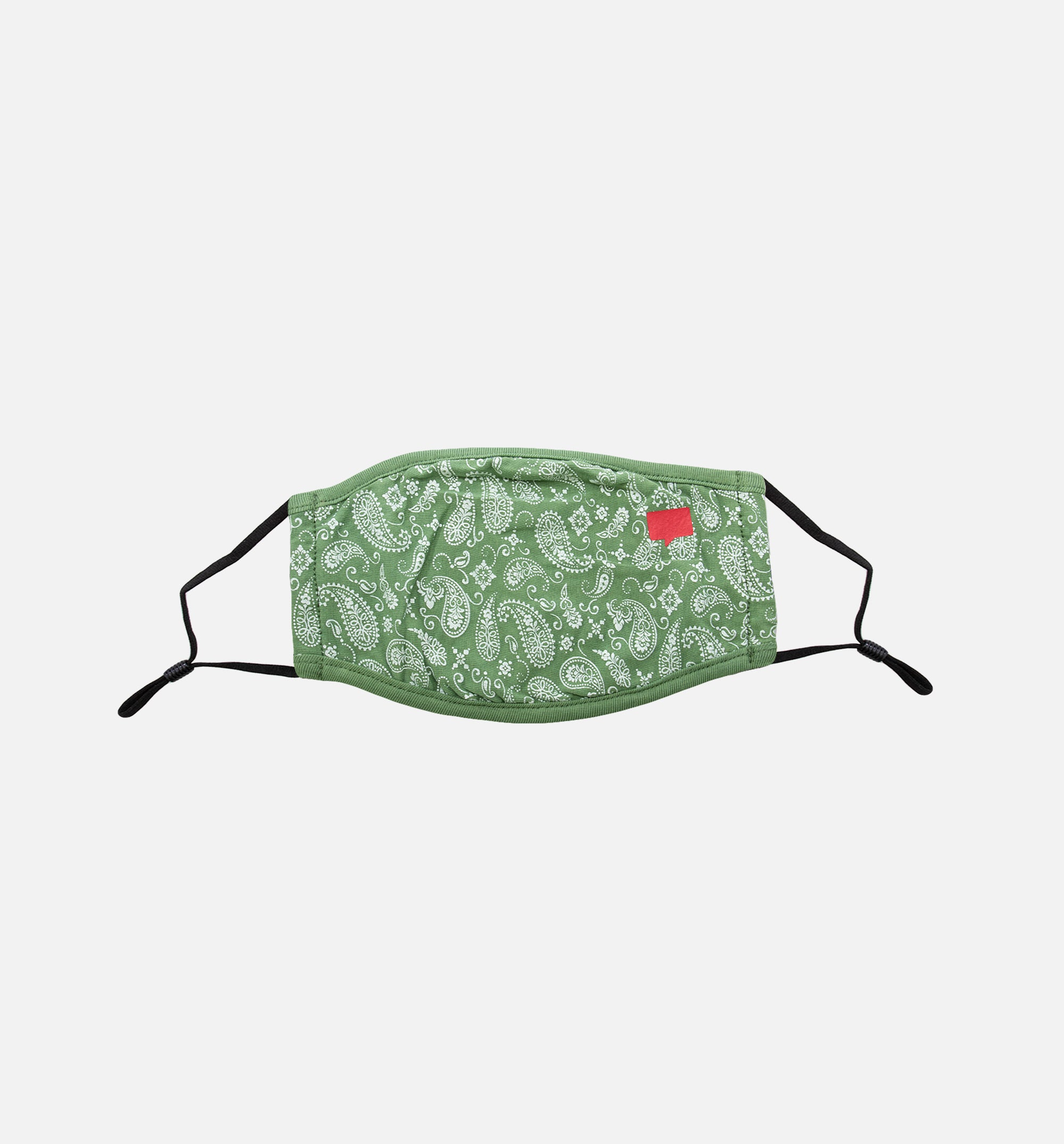 Paisley Face Mask - Green/White/Black、mySite、dreamappss