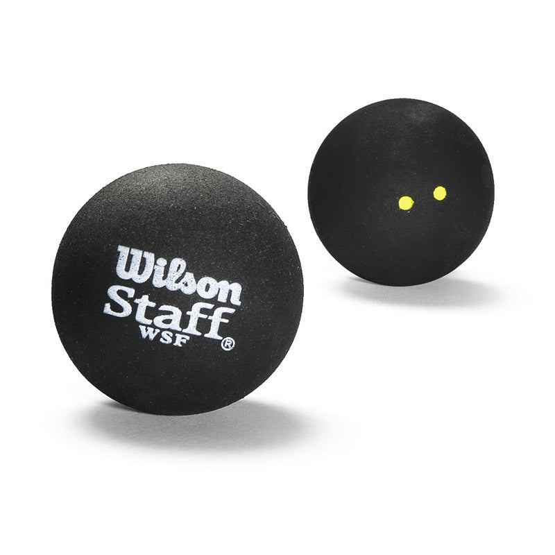 Wilson Staff Double Yellow Dot Squash Balls (3 Ball)