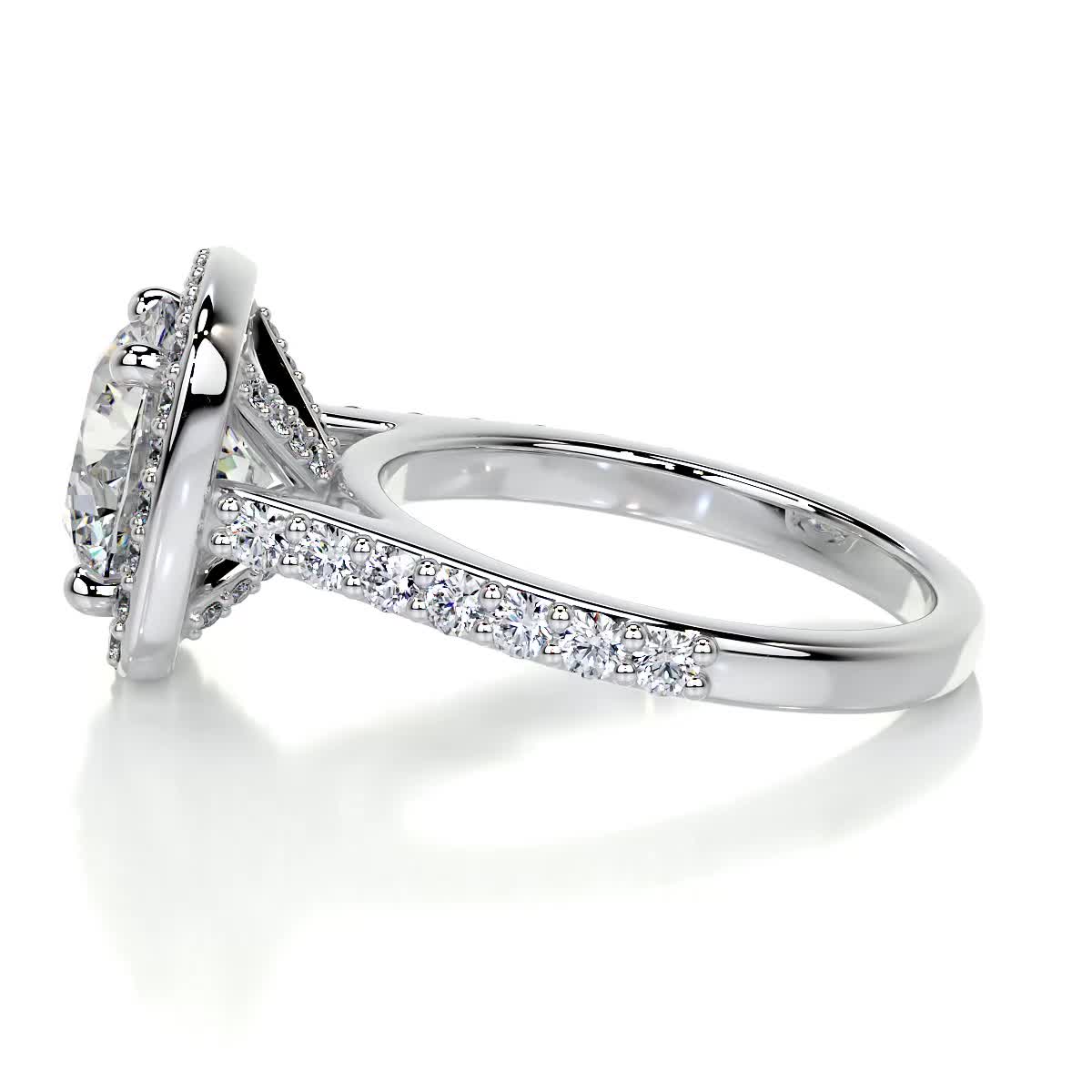Selena Diamond Engagement Ring -18K White Gold、mySite、hinf8tx79