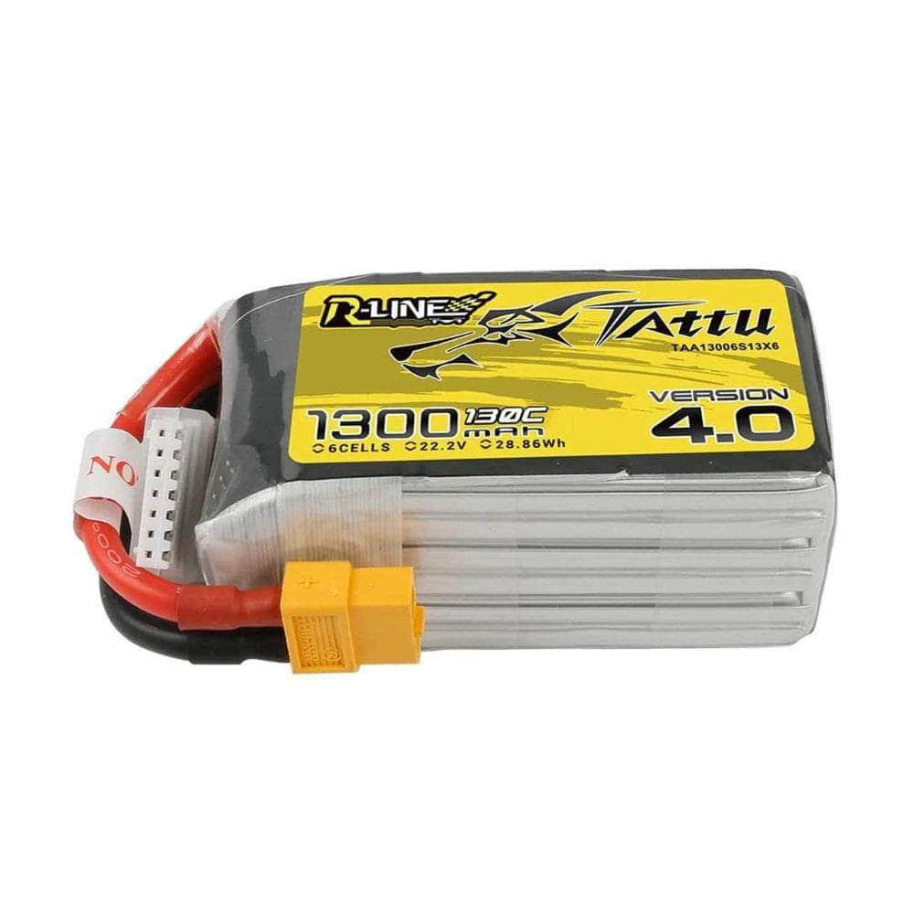  Tattu R-Line Version 4.0 22.2V 6S 1300mAh 130C LiPo Battery - XT60、mySite、merchandisen
