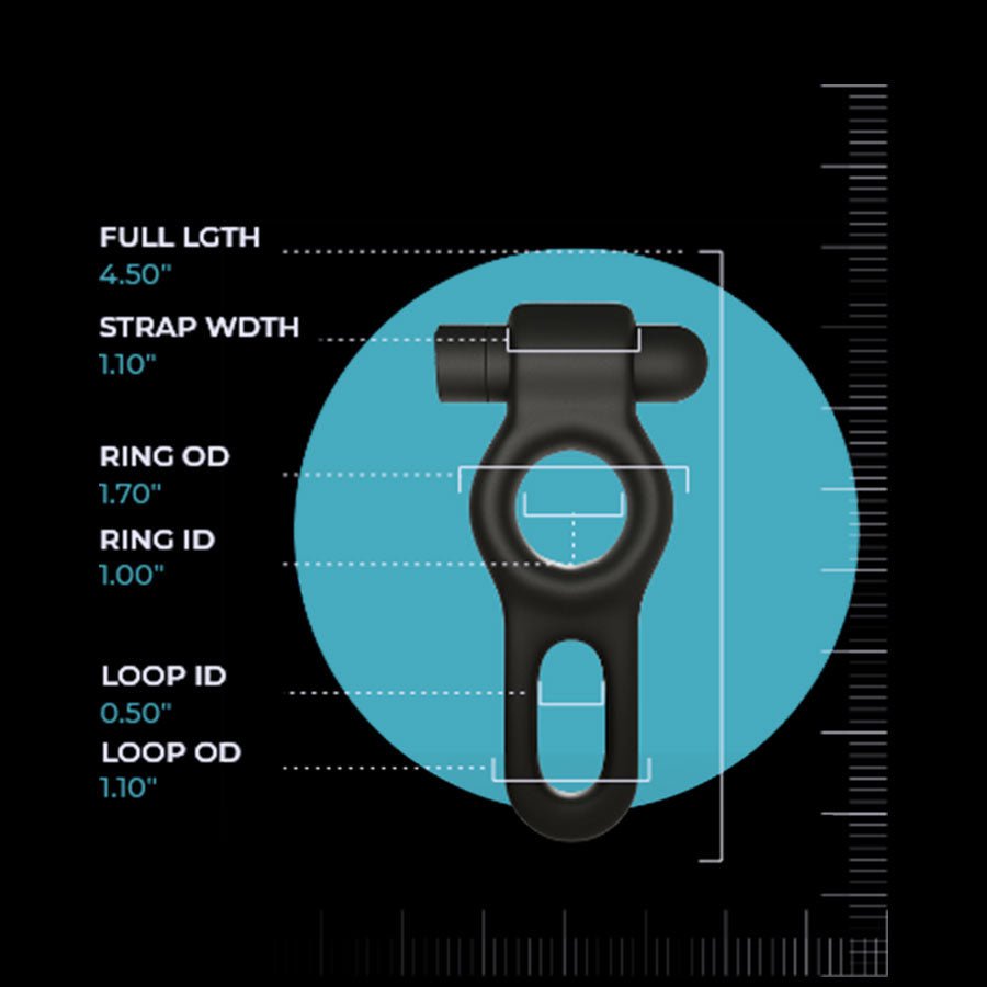 Deus Dual 10 Speed Silicone Vibrating Cock Ring、mySite、bottomscart