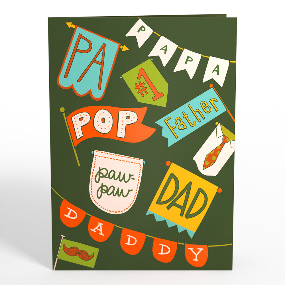 Happy Father's Day Banner Pop-Up Card、mySite、solidvoid