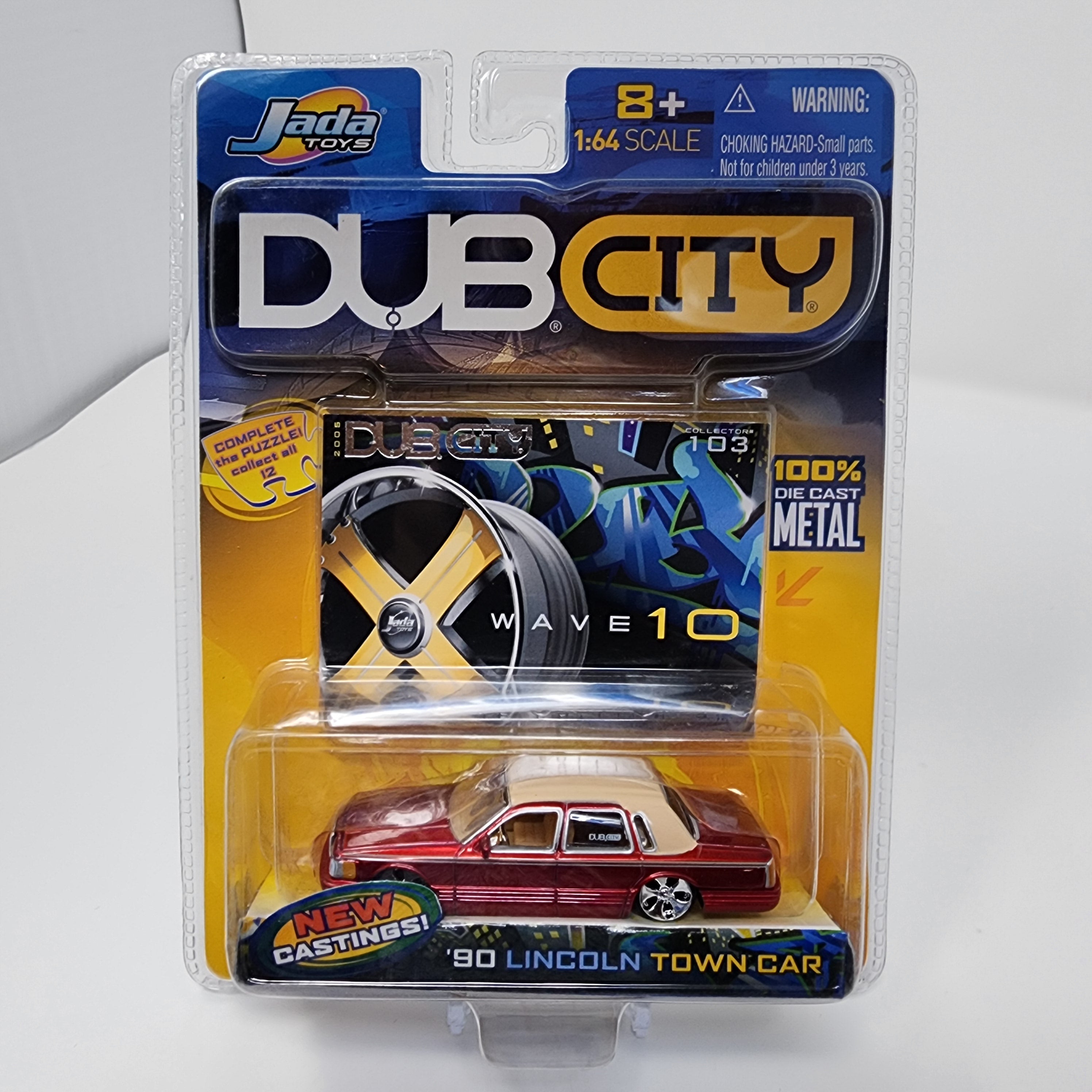 '90 Lincoln Town Car * RED * Jada Toys 1:64 Scale Dub City、mySite、hgirdovlk