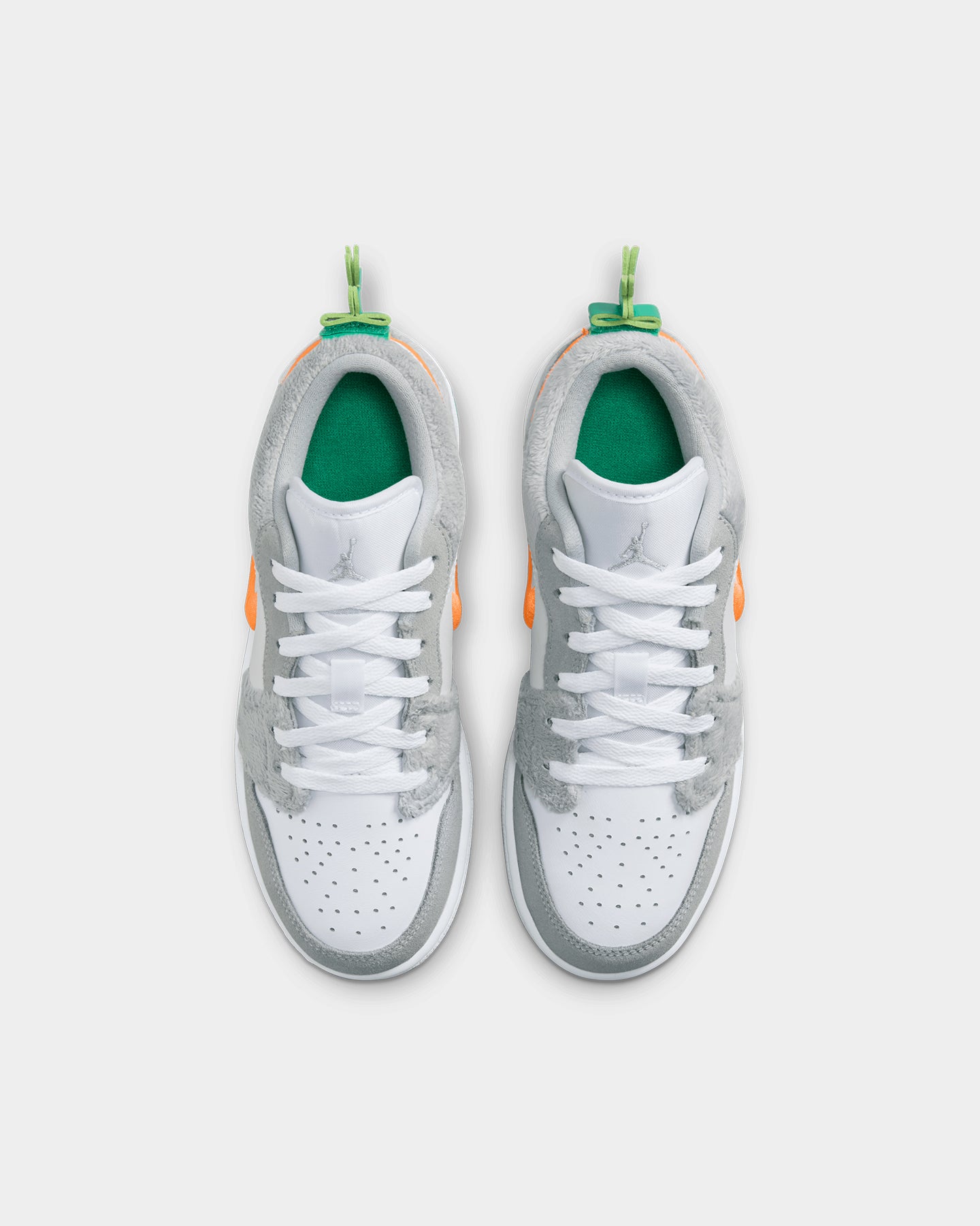 Jordan Kids' Air Jordan 1 Low SE (GS) Rabbit Light Smoke Grey/Total Orange/White/Stadium Green、mySite、zt4zffjzw