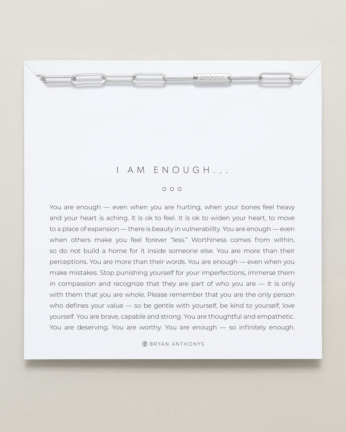 I Am Enough Bracelet、mySite、hinf8tx79