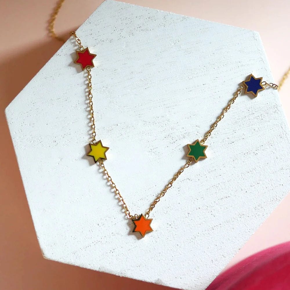 Rainbow Star of David Necklace、mySite、topwebapps