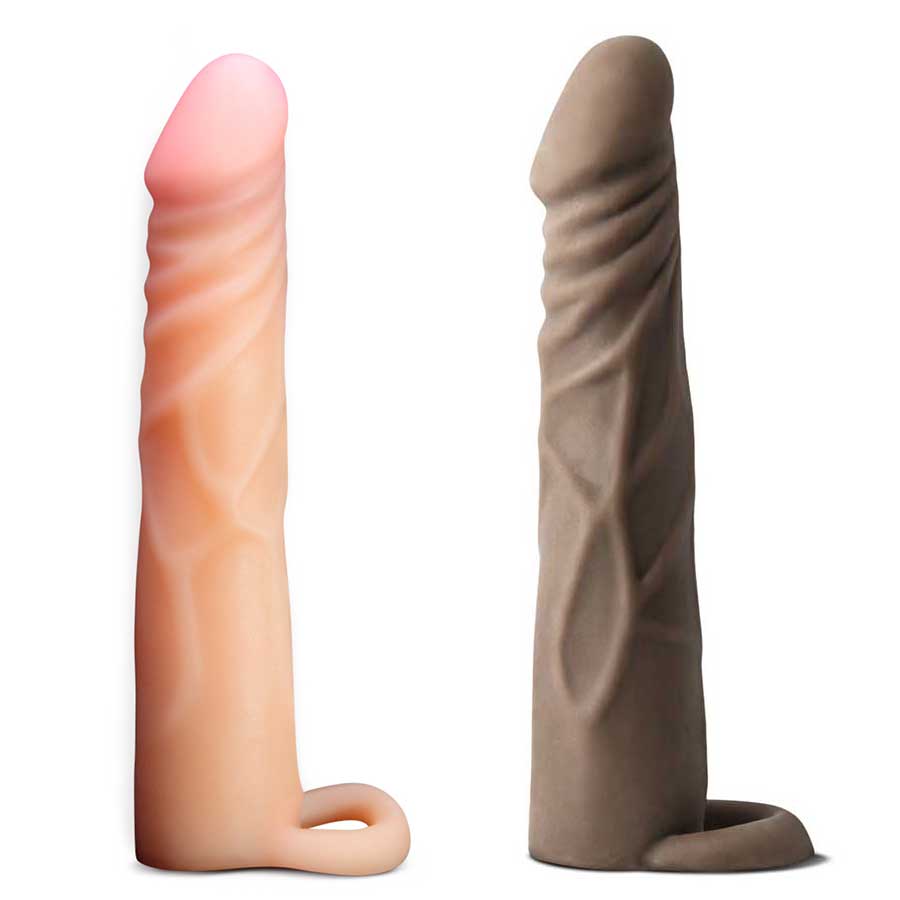 7 Inch Performance Cock Xtender Sleeve by Blush Novelties (Tan & Brown)、mySite、bottomscart