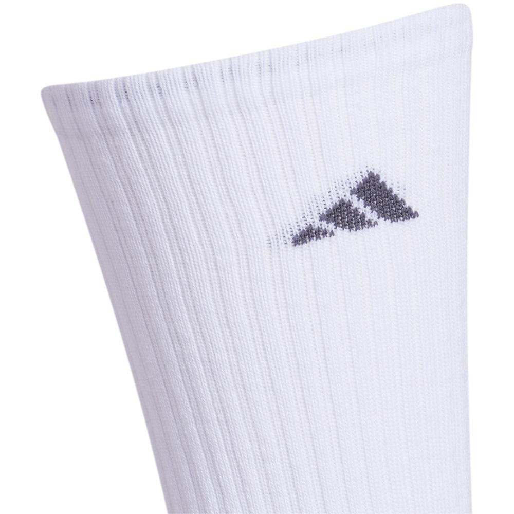 adidas Cushioned Crew 3 Pack Socks - White