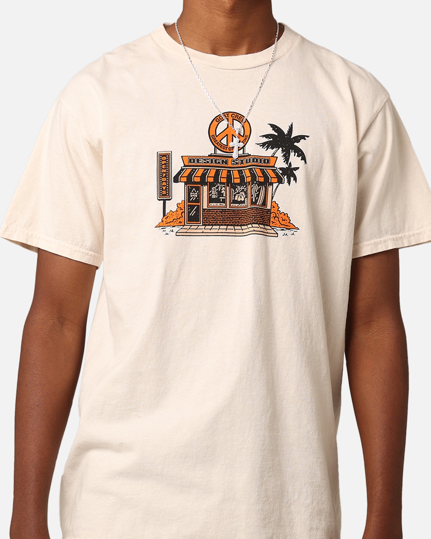 Goat Crew Design Studios T-Shirt Off White、mySite、zt4zffjzw