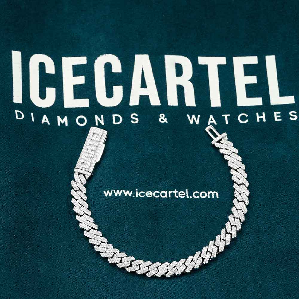 CUSTOM CLASP 8MM Moissanite Cuban Link Bracelet 14K Gold、mySite、hinf8tx79