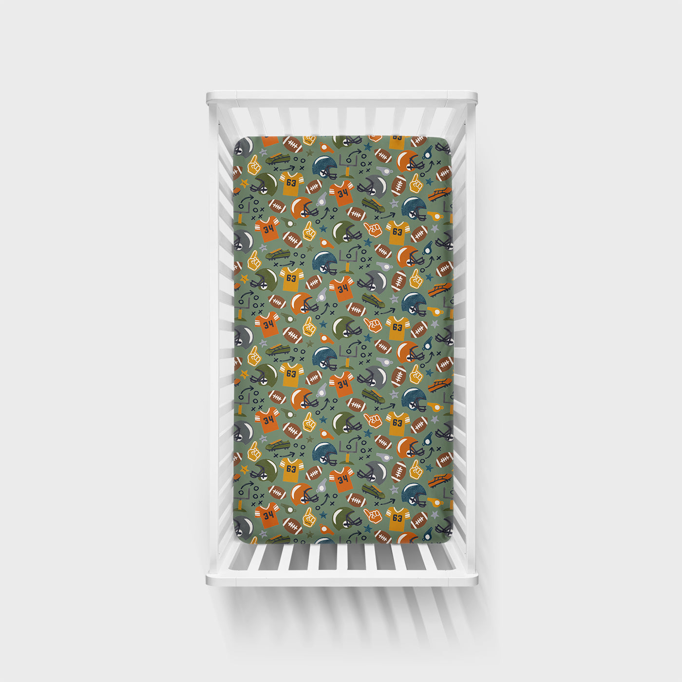  Touchdown Time Fitted Crib Sheet、mySite、layawaytickets