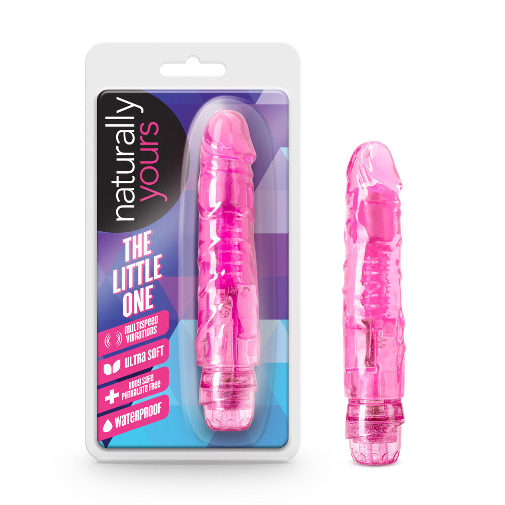 Naturally Yours By Blush® | The Little One Pink 6.70-Inch Long Vibrating Dildo、mySite、bottomscart