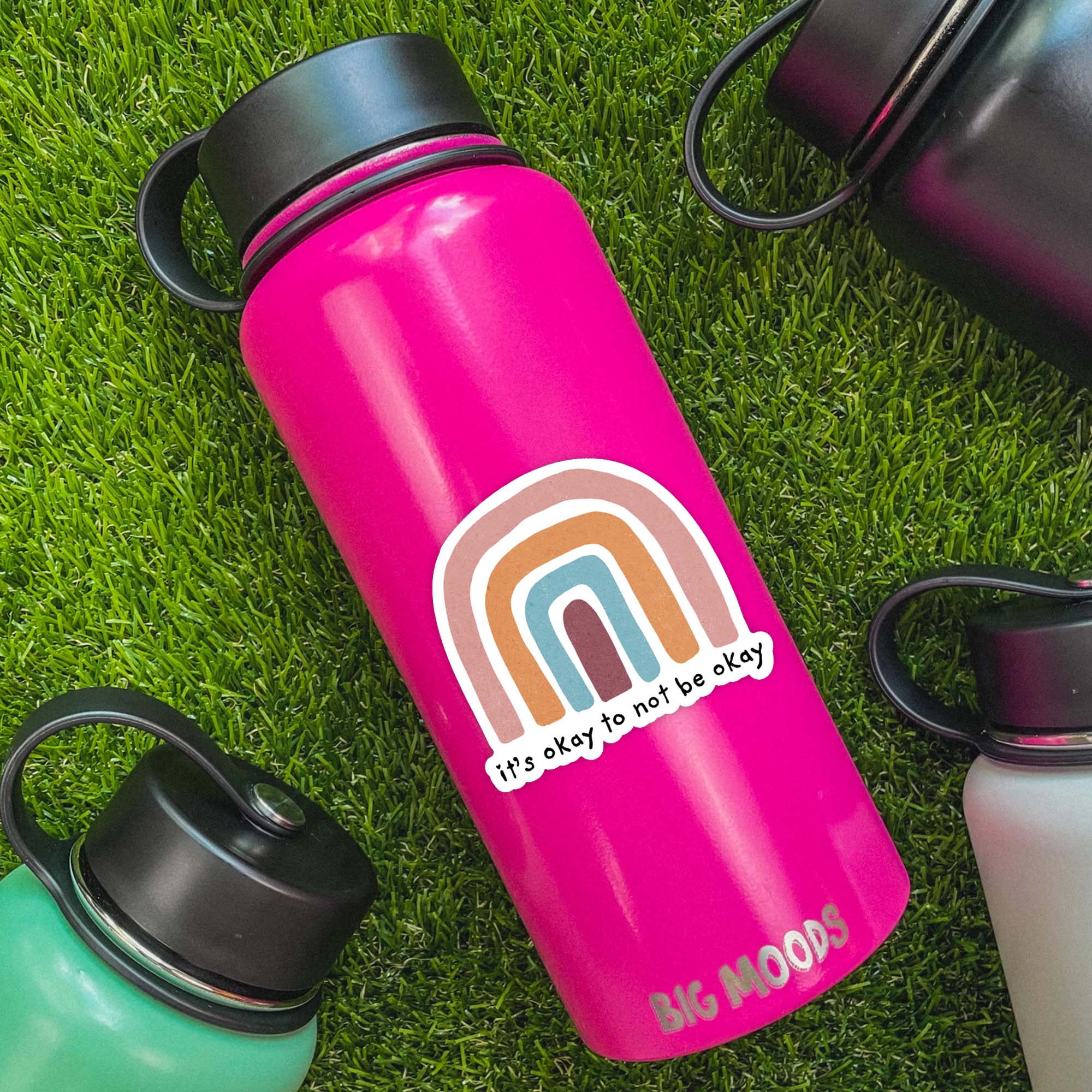  It's Okay To Not Be Okay Rainbow - Positivity Sticker、mySite、ghnorth