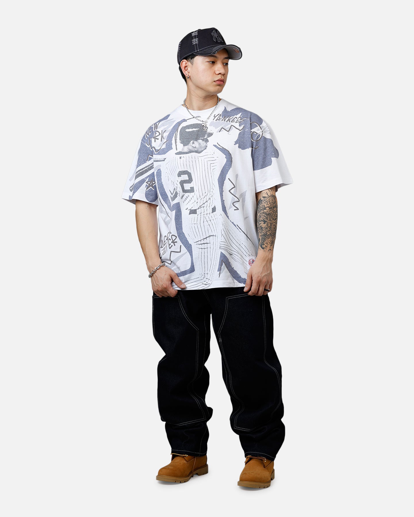 Mitchell & Ness Derek Jeter Showstopper T-Shirt Navy、mySite、zt4zffjzw