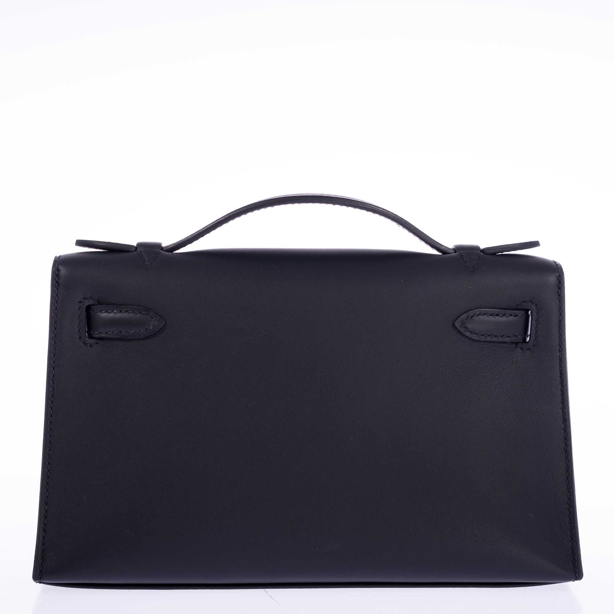 Hermès Kelly Mini Pochette Black Swift Permabrass Hardware、mySite、garminoutage.com