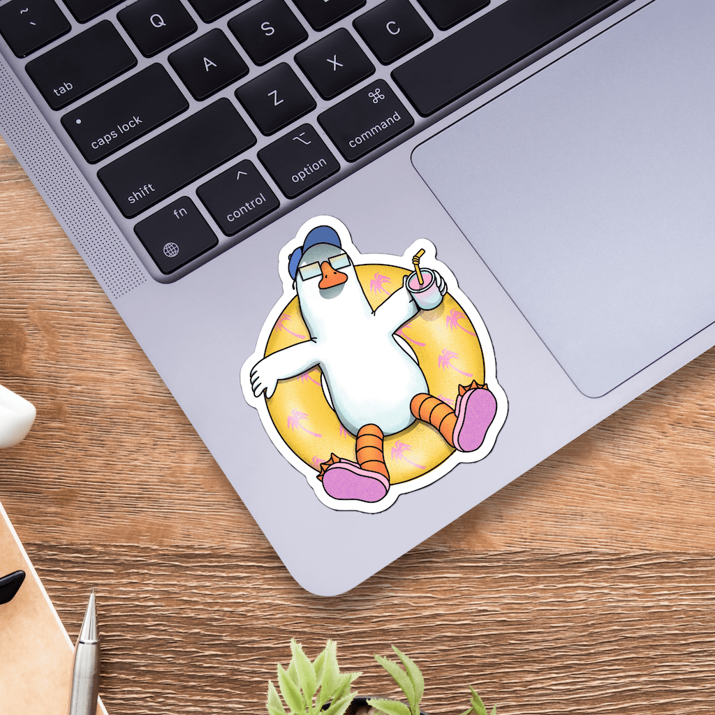  Chill Pool Goose Sticker、mySite、ghnorth