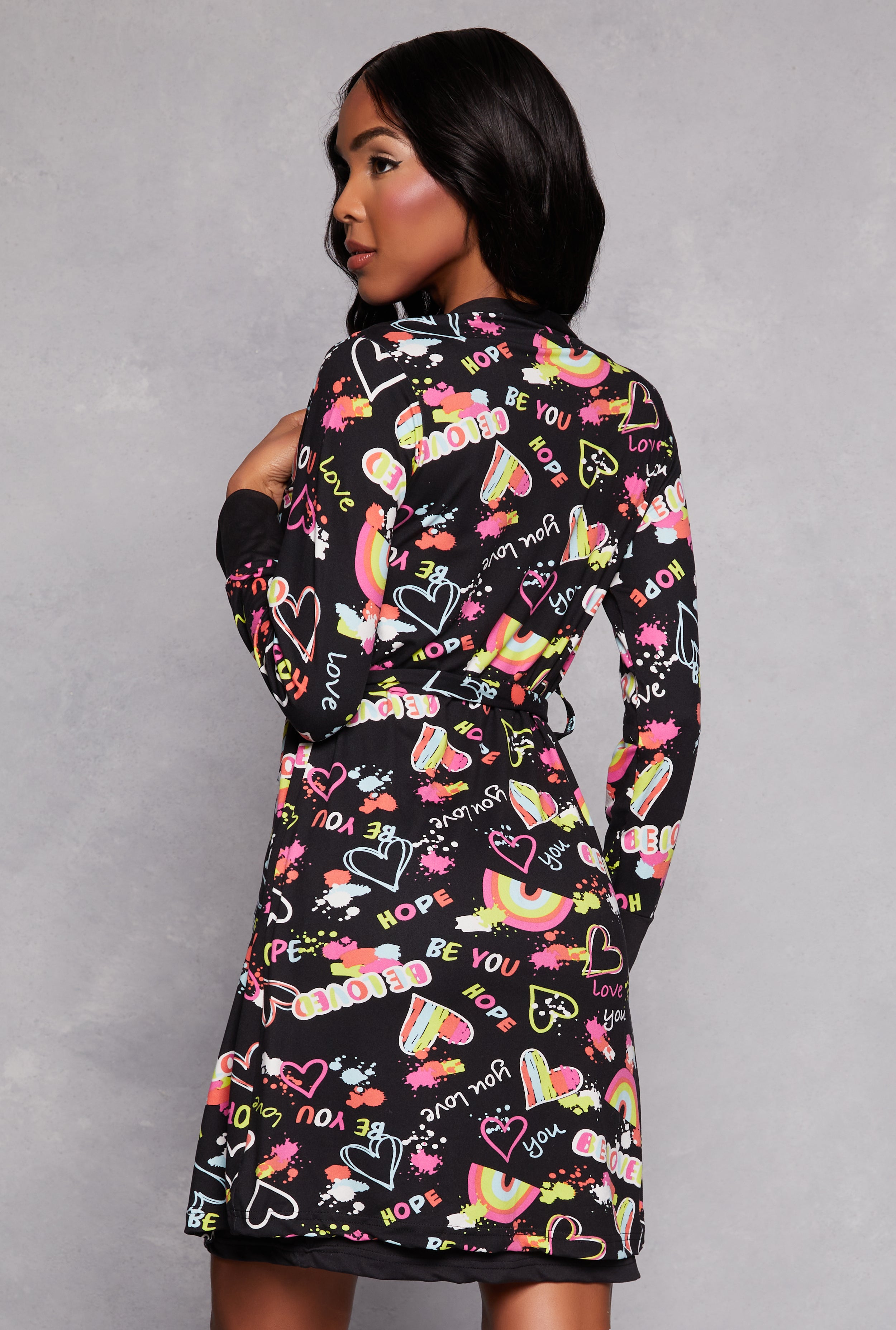 Be You Beloved Graphic Cami Nightgown with Robe、mySite、camillekostekn