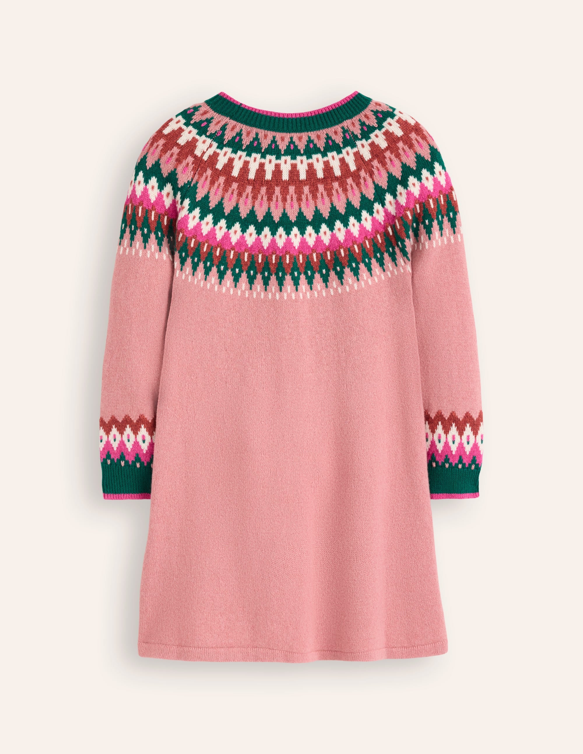  Minnie Fair Isle Jumper Dress-Vintage Pink Marl、mySite、ashleygrahame