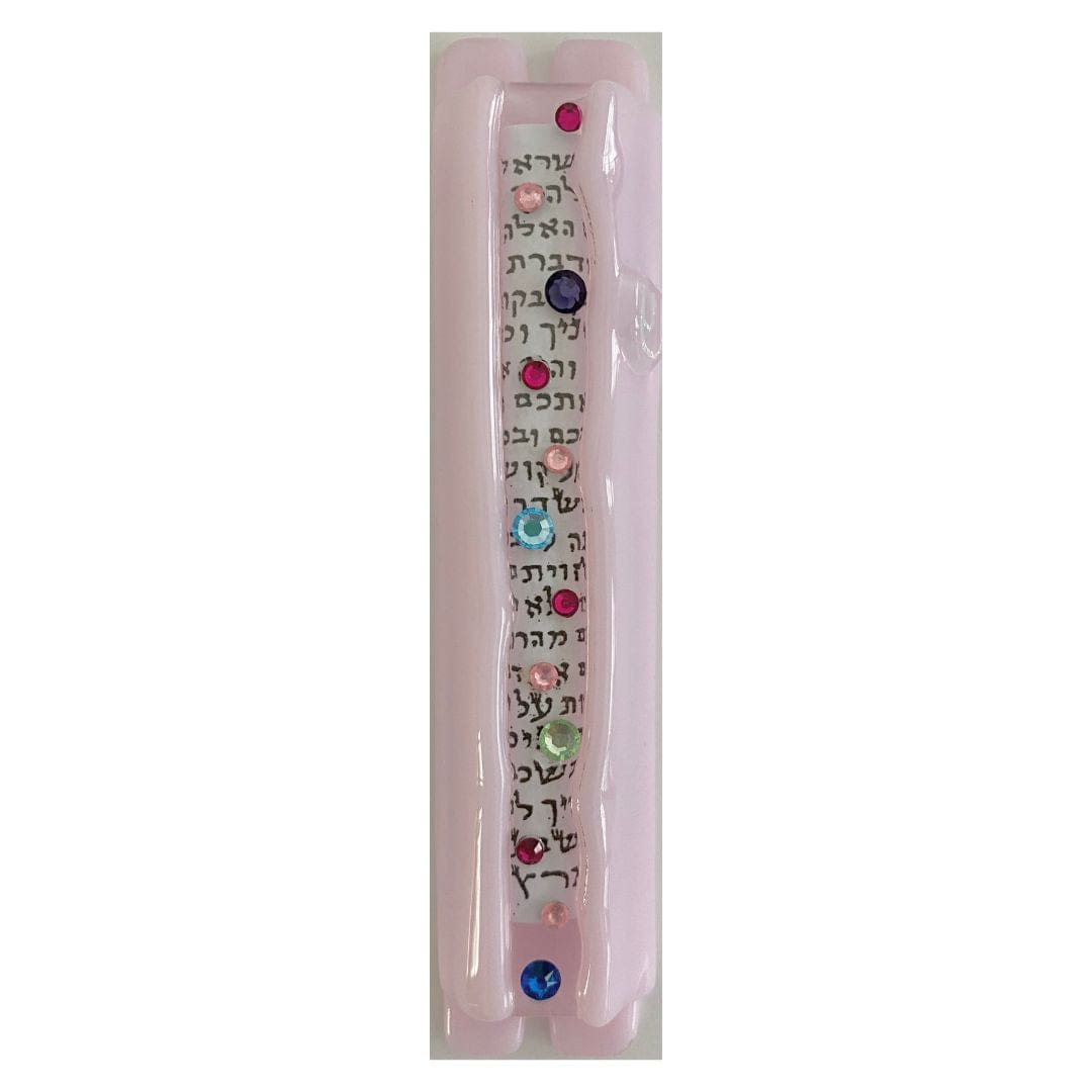 Pink Blush Swarovski Crystals Mezuzah by Sandi Katz、mySite、topwebapps
