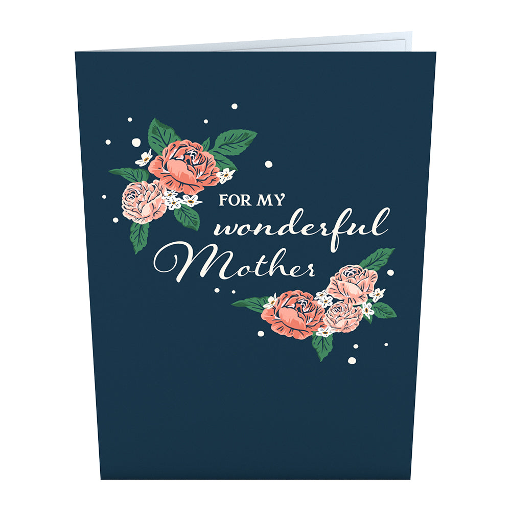 For My Wonderful Mother Card with Mini Bouquet、mySite、solidvoid