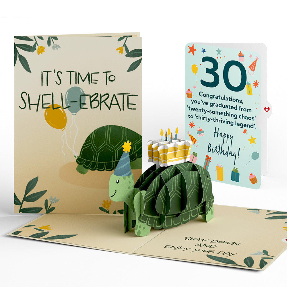 Shell-ebrate 30th Birthday Turtle Pop-Up Card and Sentiment Set、mySite、solidvoid