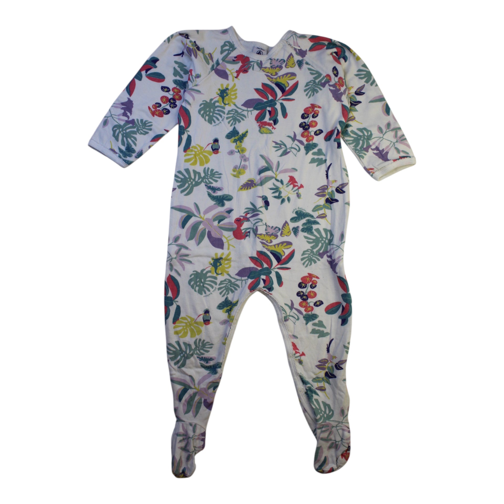 Petit Bateau Floral Onesie 18-24M、mySite、g9winljtr