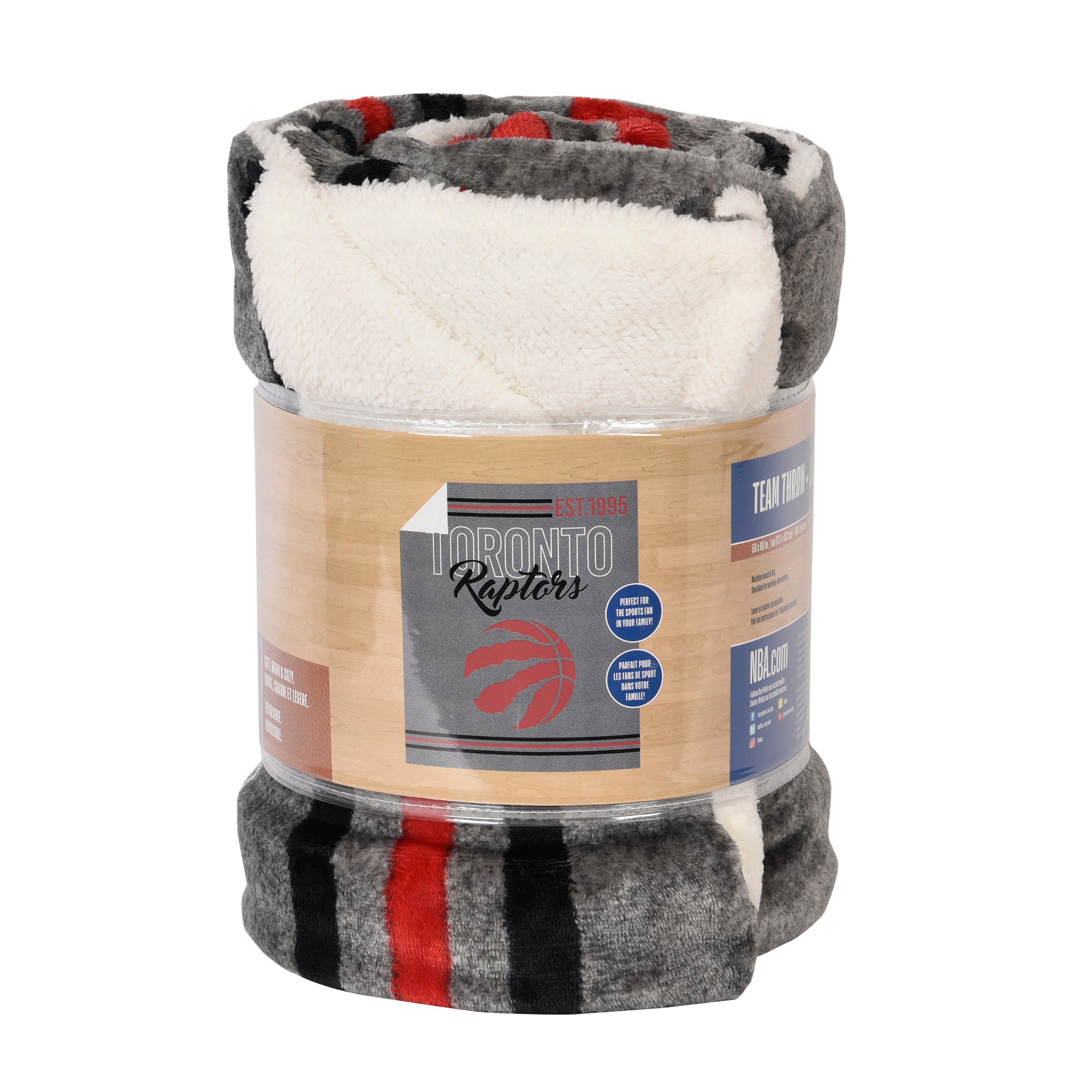 Raptors Superlux Sherpa Throw Blanket