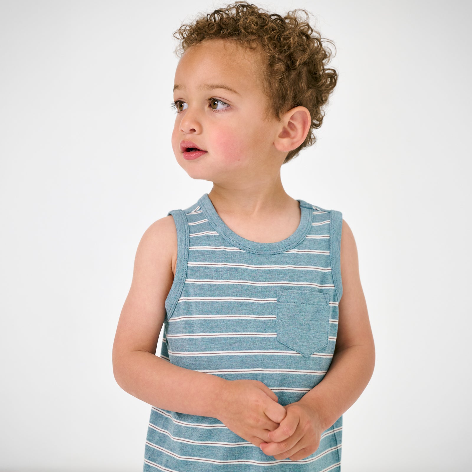 Heather Dusk Blue Stripes Pocket Tank、mySite、g9winljtr