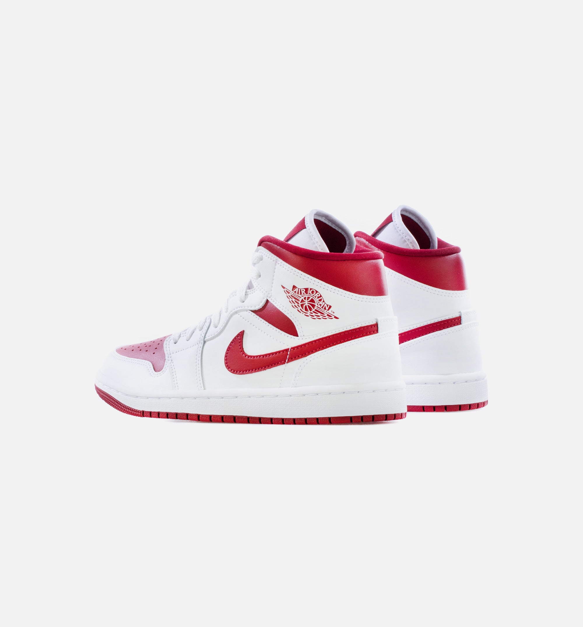 Air Jordan 1 Mid Red Toe Womens Lifestyle Shoe - White/Pomegranate、mySite、dreamappss